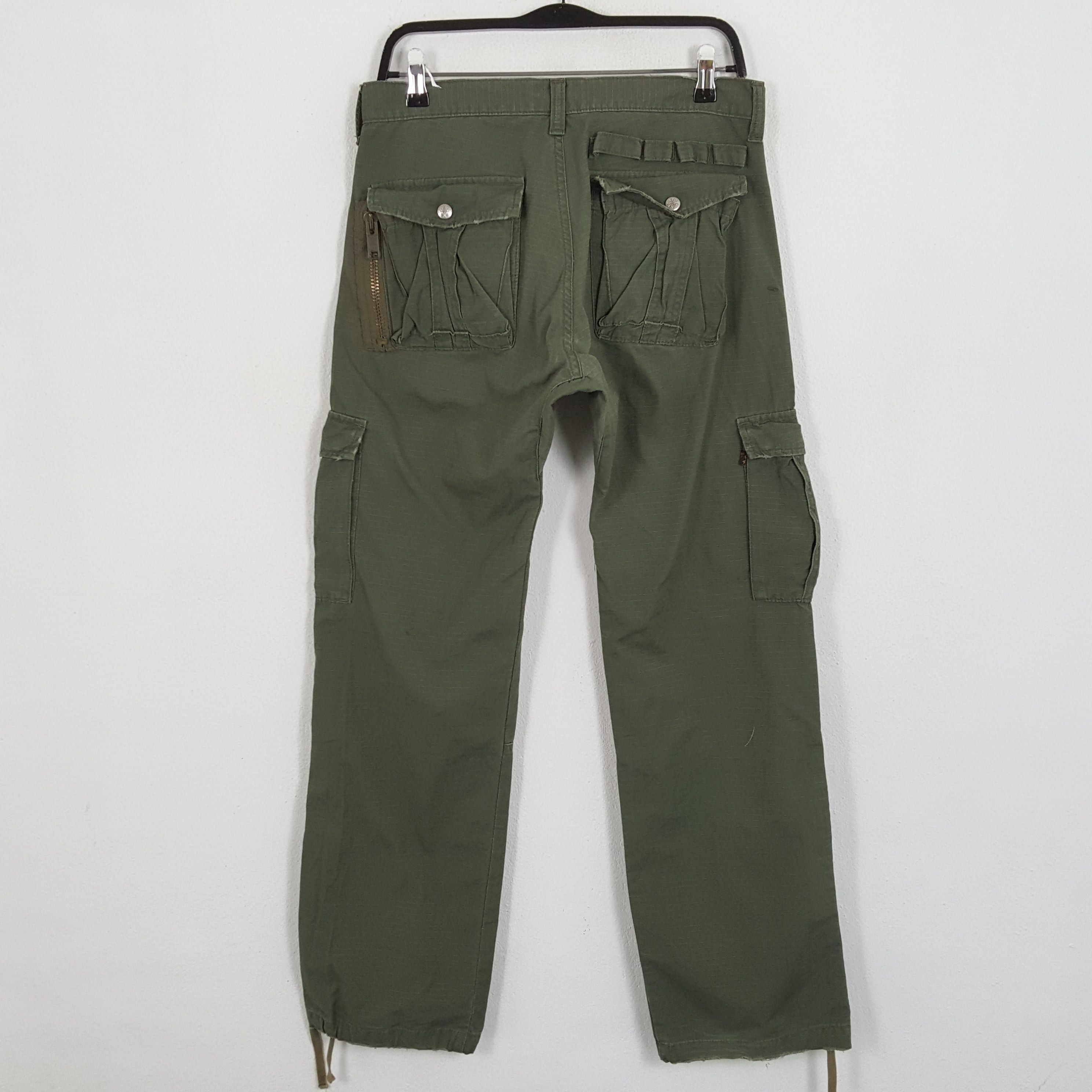Alpha Industries × Vintage ALPHA INDUSTRIES Military Streetwear Cargo Style Pants Size US 31 - 4 Thumbnail
