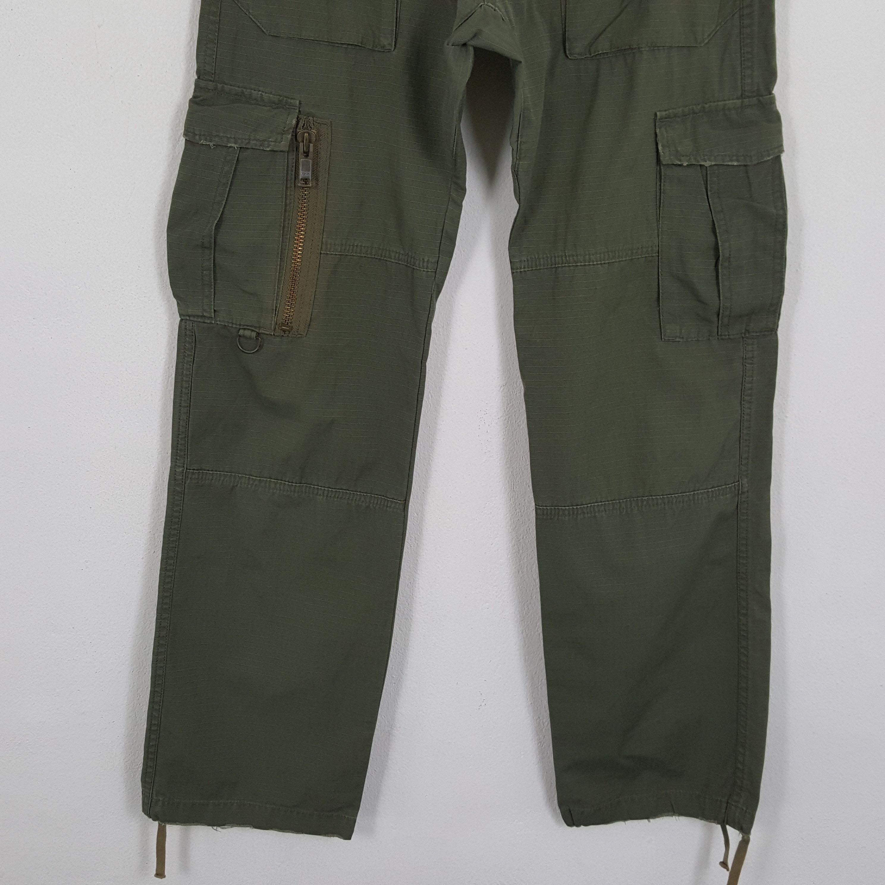 Alpha Industries × Vintage ALPHA INDUSTRIES Military Streetwear Cargo Style Pants Size US 31 - 3 Thumbnail