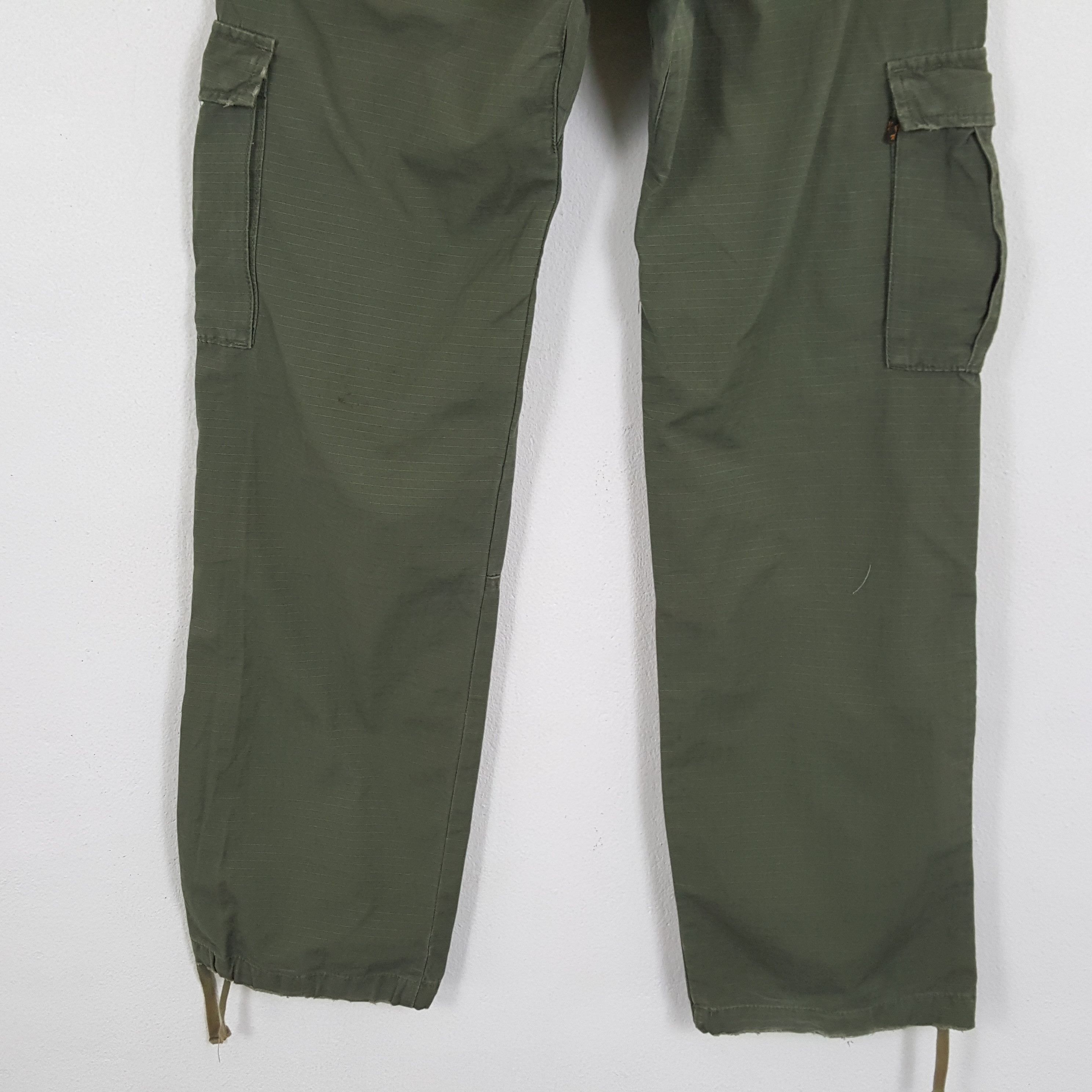 Alpha Industries × Vintage ALPHA INDUSTRIES Military Streetwear Cargo Style Pants Size US 31 - 6 Thumbnail