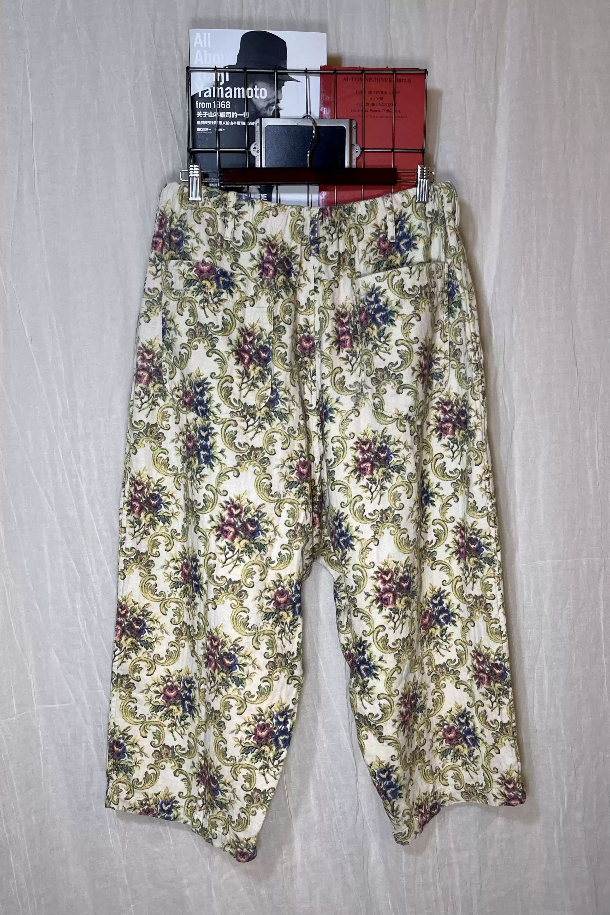 Yohji Yamamoto 13 Flora Printed Pants Paris Show