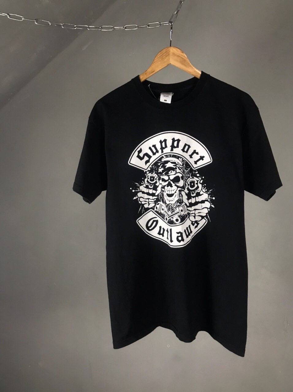 Other × Vintage Support Outlaws Vintage Rock Tee Size US L / EU 52-54 / 3 - 1 Thumbnail