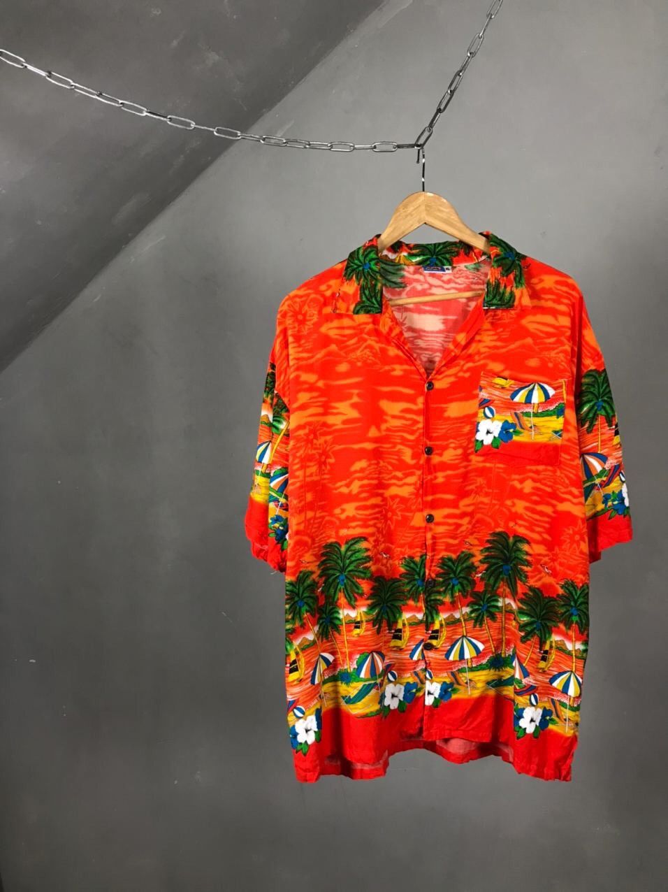 Vintage Vintage Hawaiian Crazy Shirt Size US XL / EU 56 / 4 - 1 Thumbnail