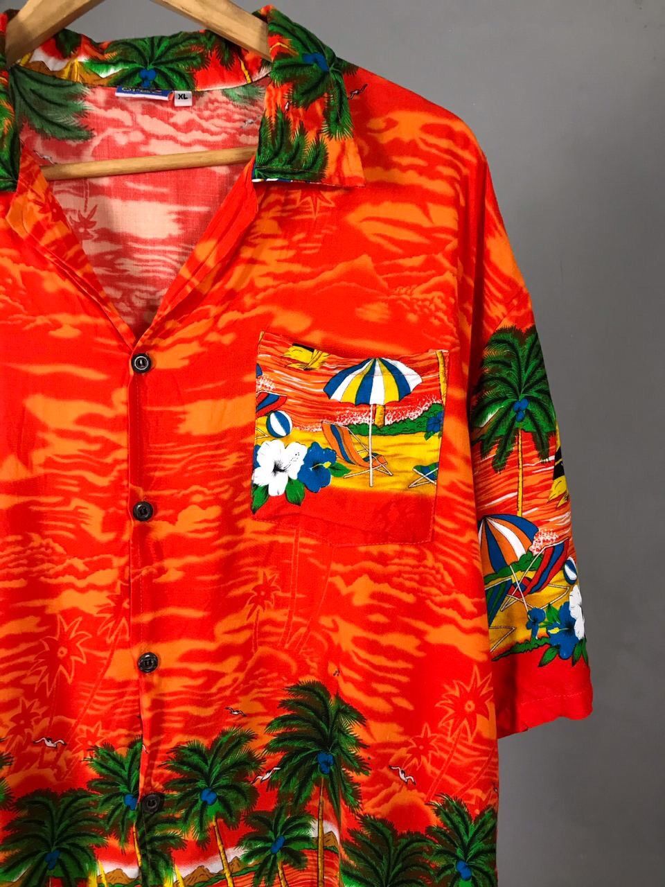 Vintage Vintage Hawaiian Crazy Shirt Size US XL / EU 56 / 4 - 2 Thumbnail