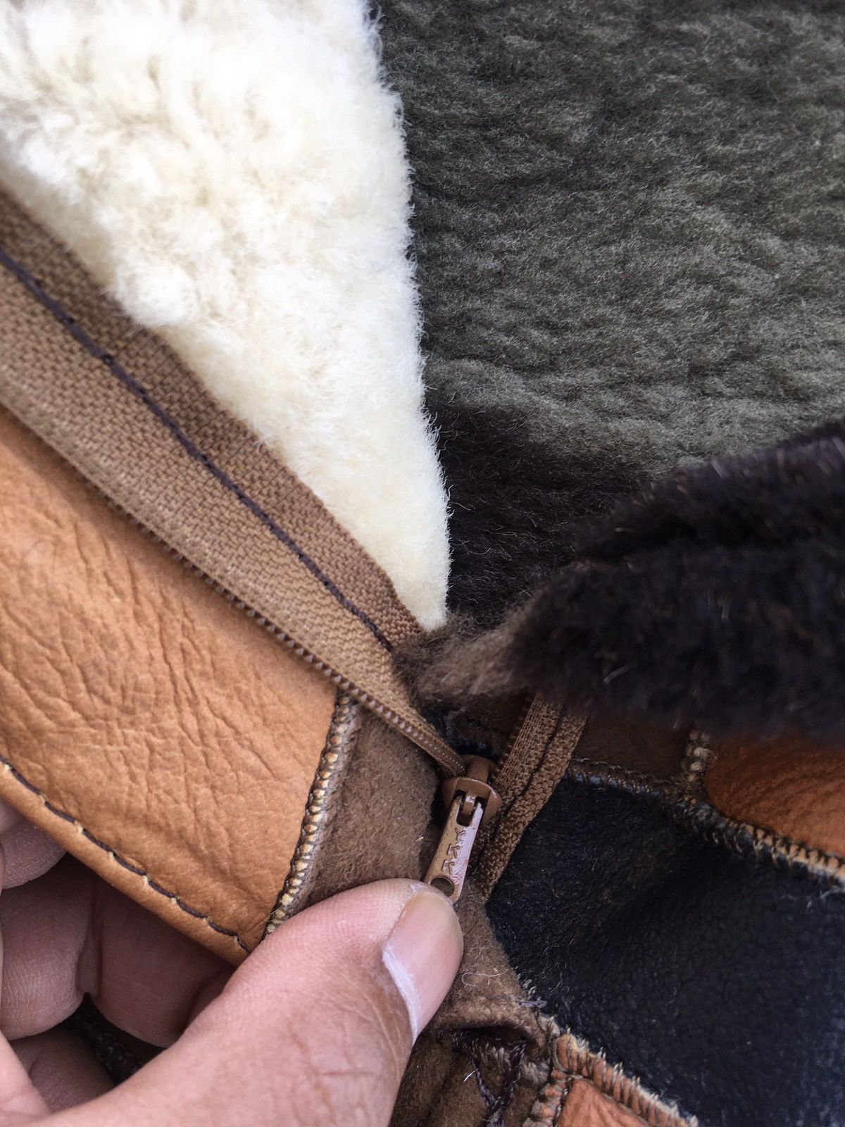 Leather Rare Vintage Leather Furr Skirt Size 24" / US 00 / IT 34 - 7 Thumbnail