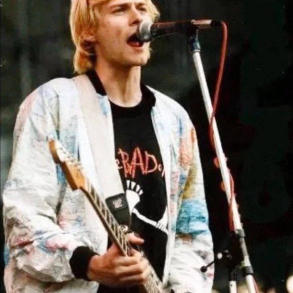 Band Tees × Vintage Vintage made in usa Rare 80s World Map Kurt Cobain Nirvana Size US L / EU 52-54 / 3 - 1 Thumbnail