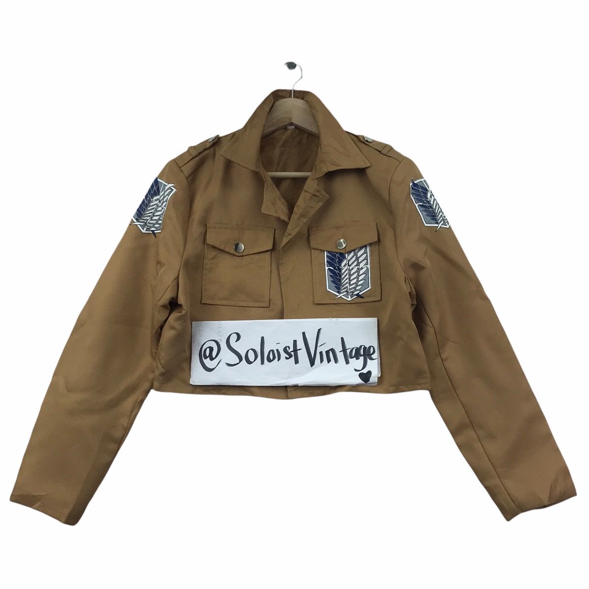 Vintage ATTACK ON TITAN Eren Yeagar Anime Cartoon Animation Jacket Size US L / EU 52-54 / 3 - 2 Thumbnail