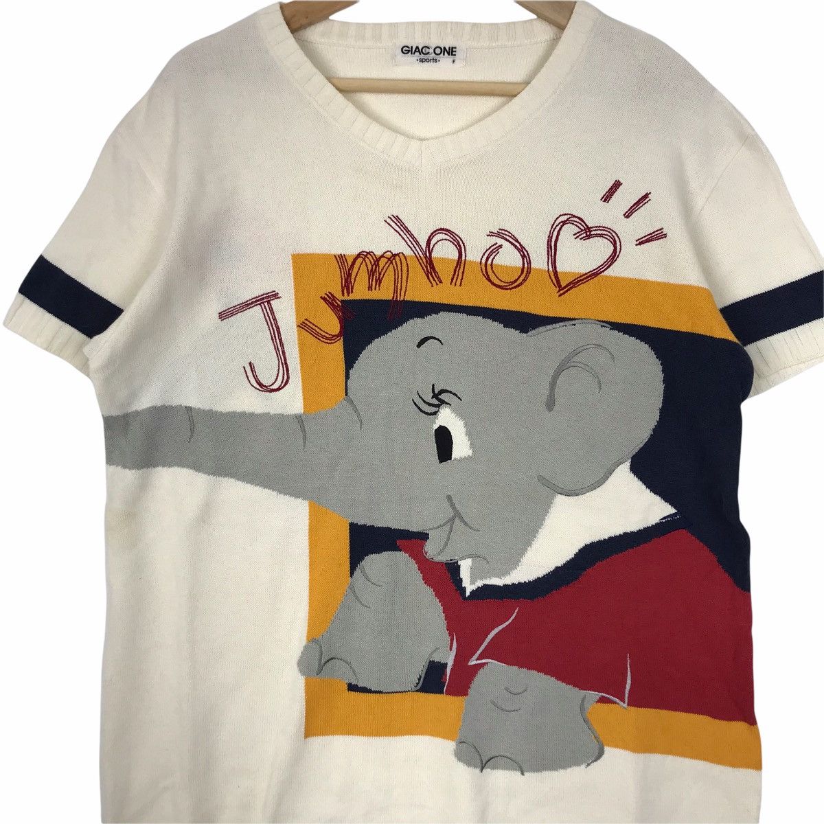 Disney × Vintage Vintage JUMBO ELEPHANT DISNEY Cartoon Animation Knitwear Size US M / EU 48-50 / 2 - 3 Thumbnail