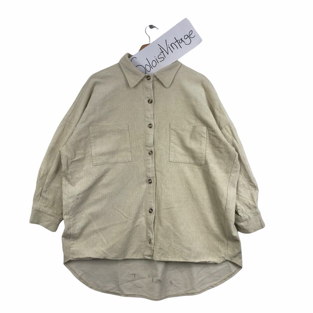 Japanese Brand Baggy GRL Japanese Brand Designer Cream Oversize Jacket Size US L / EU 52-54 / 3 - 1 Thumbnail