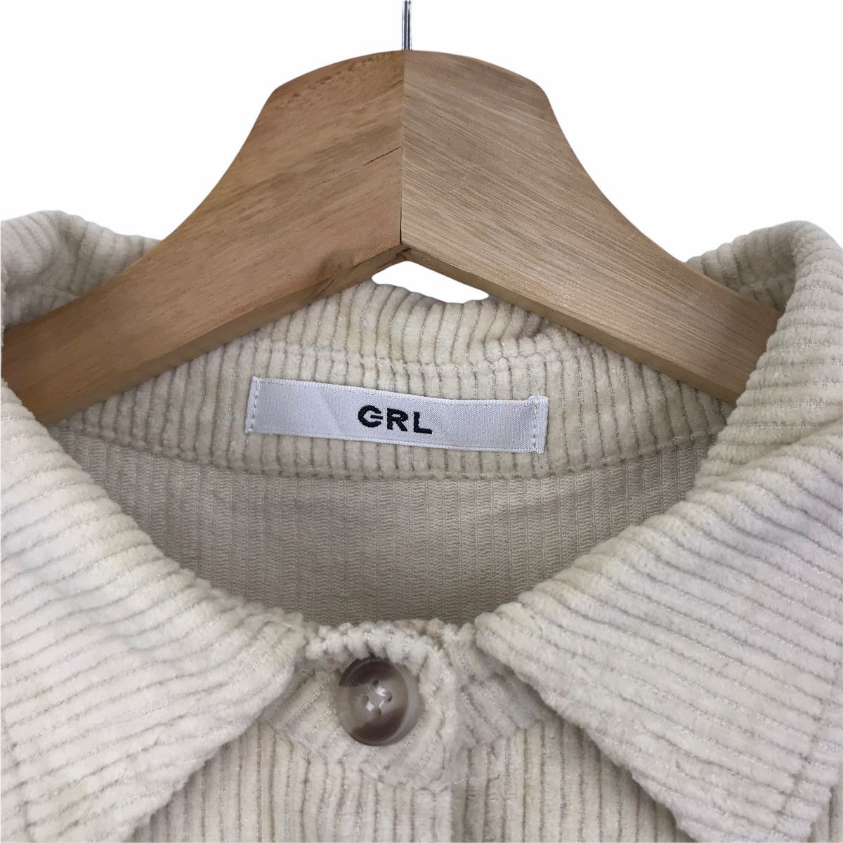 Japanese Brand Baggy GRL Japanese Brand Designer Cream Oversize Jacket Size US L / EU 52-54 / 3 - 4 Thumbnail