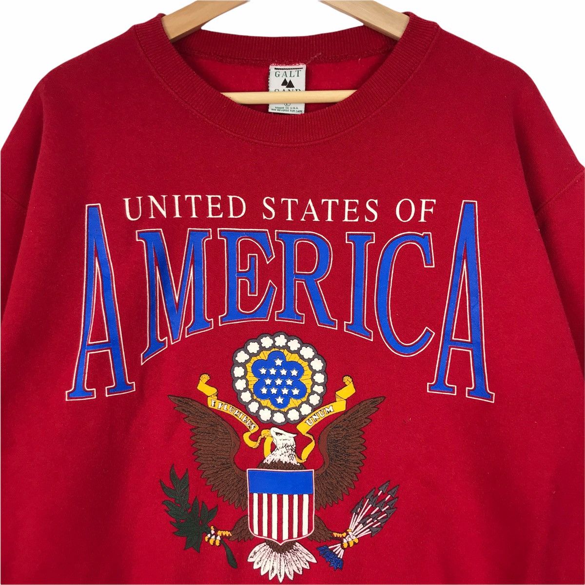 Other Vintage 90s UNITED STATES Of AMERICA Usa Country Red Size US L / EU 52-54 / 3 - 3 Thumbnail