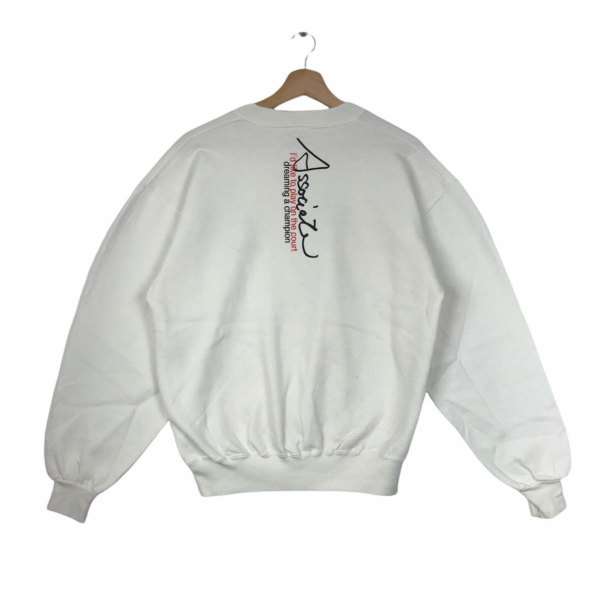 Vintage Vintage 90s SEAB ASSOCIATE Memorabilia White Sweatshirt Size US M / EU 48-50 / 2 - 2 Thumbnail