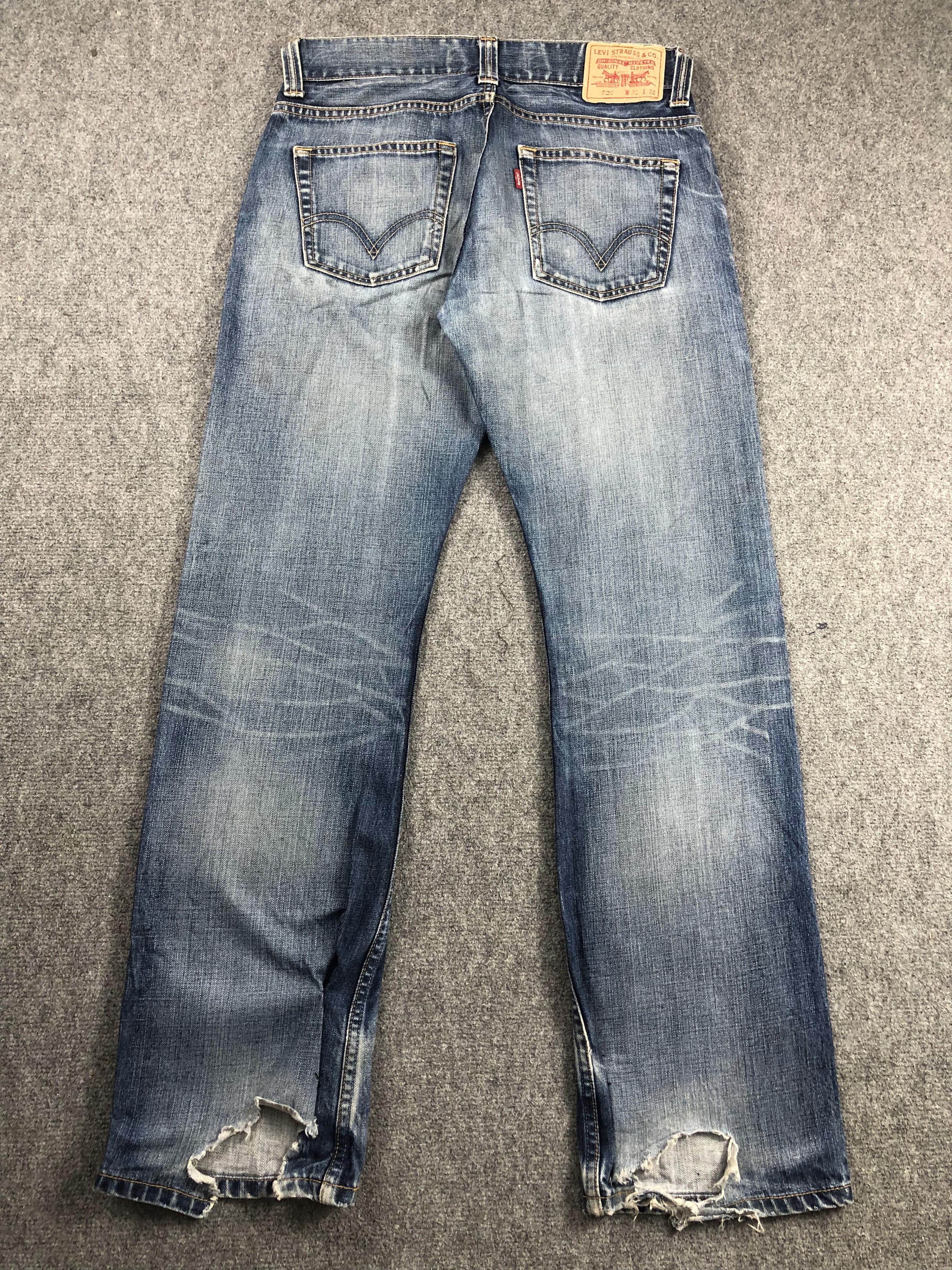 Levi's × Vintage Vintage 90s Levis 525 Faded Blue Jeans DP2222 Size US 33 - 3 Thumbnail