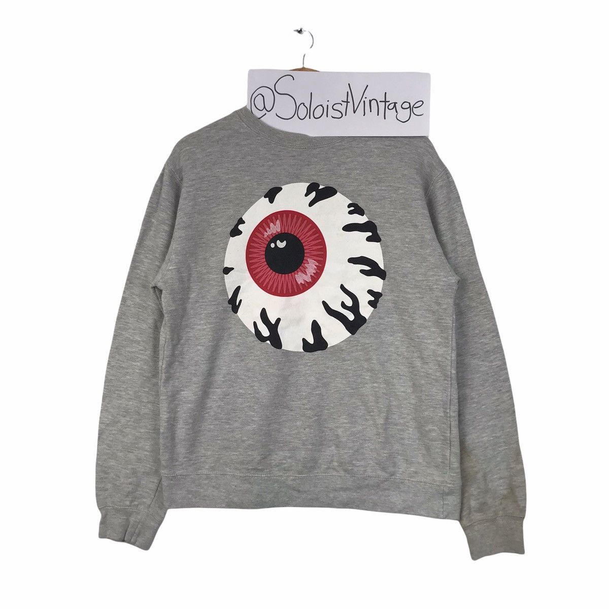Vintage MISHKA MNWKA NYC Skate Streetwear Apparel Grey Sweatshirt Size US S / EU 44-46 / 1 - 1 Thumbnail