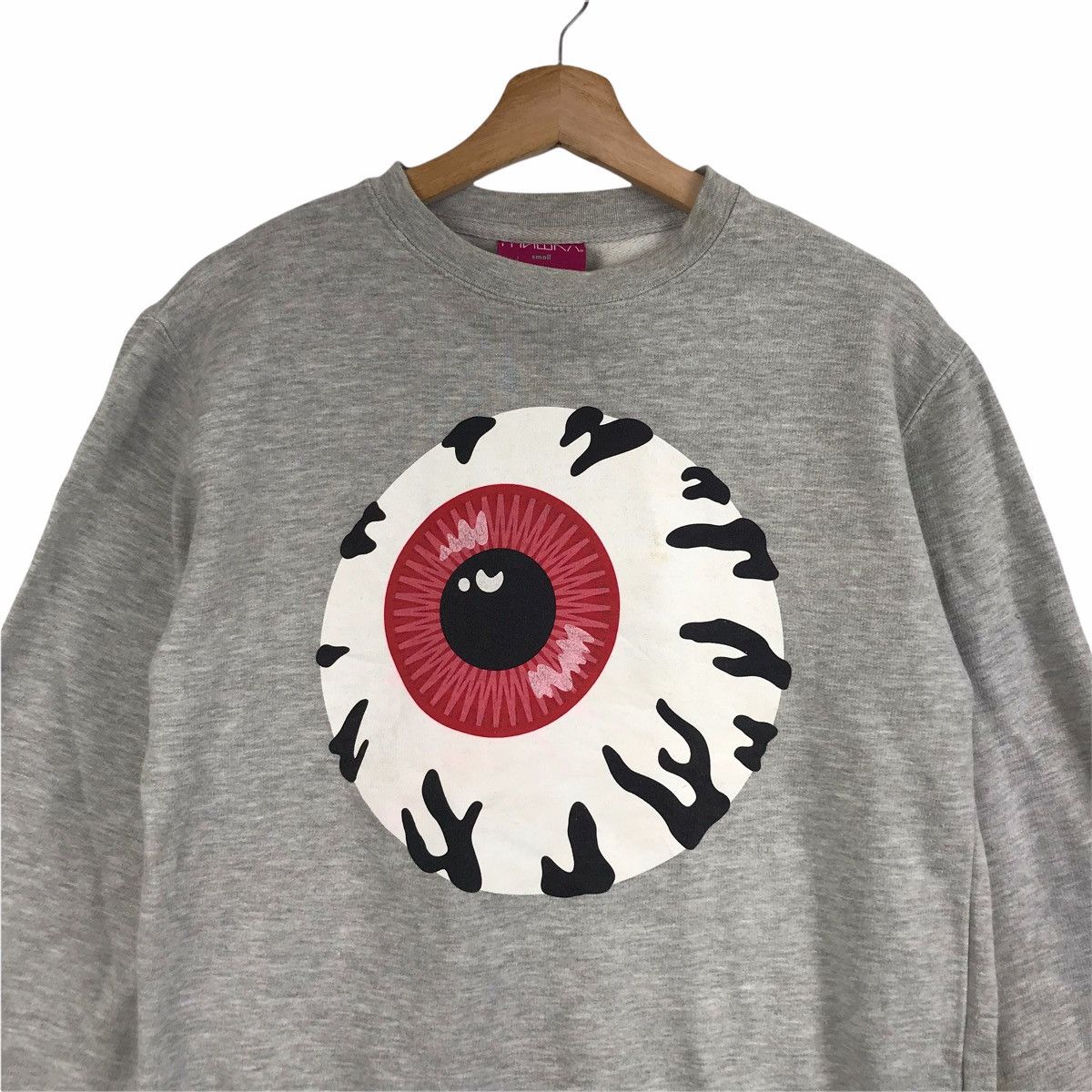 Vintage MISHKA MNWKA NYC Skate Streetwear Apparel Grey Sweatshirt Size US S / EU 44-46 / 1 - 3 Thumbnail