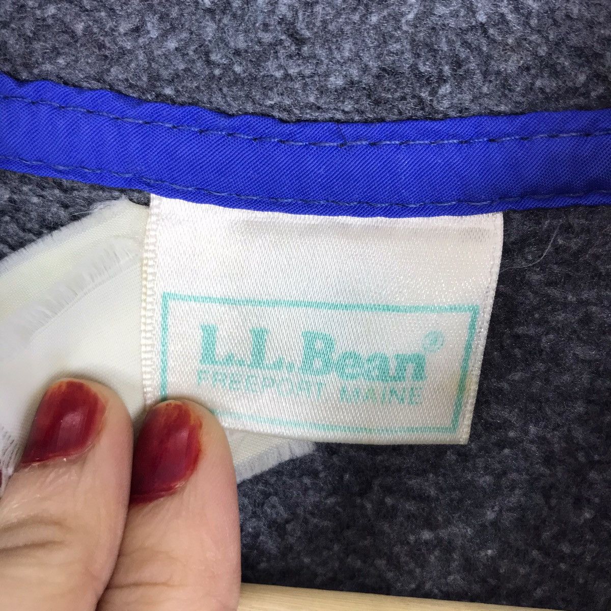 L.L. Bean Vintage L.L BEAN Grey Fleece Jacket LL Bean Size US M / EU 48-50 / 2 - 4 Thumbnail