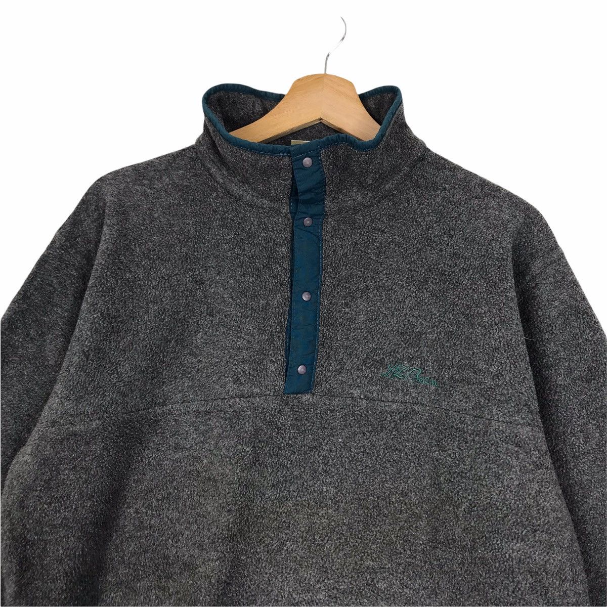 L.L. Bean Vintage L.L BEAN Grey Fleece Jacket LL Bean Size US M / EU 48-50 / 2 - 3 Thumbnail