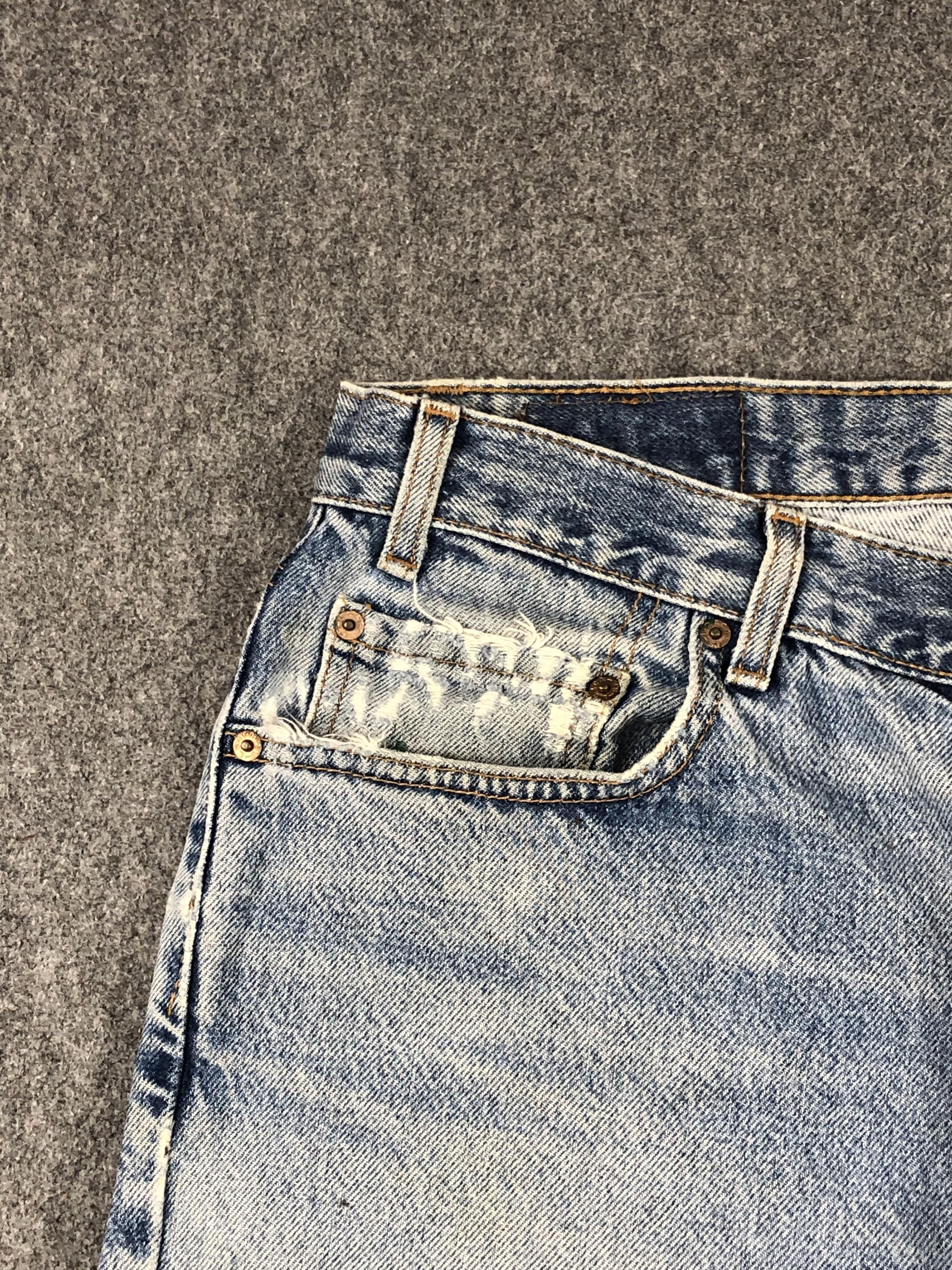 Levi's × Vintage Vintage 90s Levis 550 Faded Blue Jeans DP2223 Size US 36 / EU 52 - 10 Thumbnail