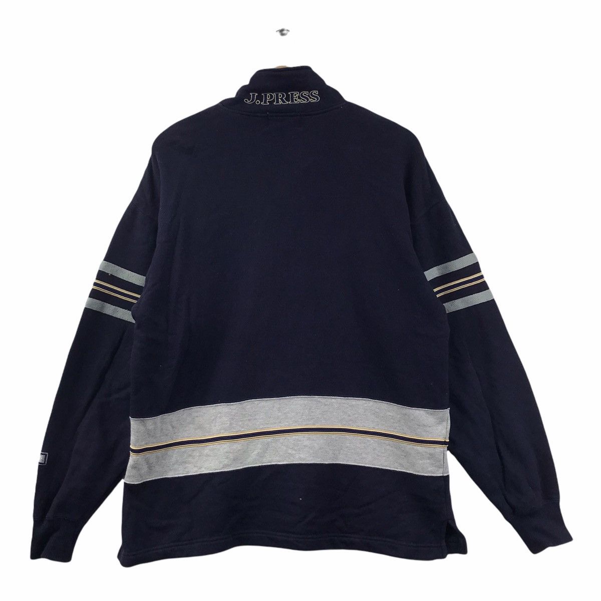 J. Press J. PRESS GOLF CLUB Japanese Brand Stripes Sweatshirt Size US M / EU 48-50 / 2 - 7 Thumbnail