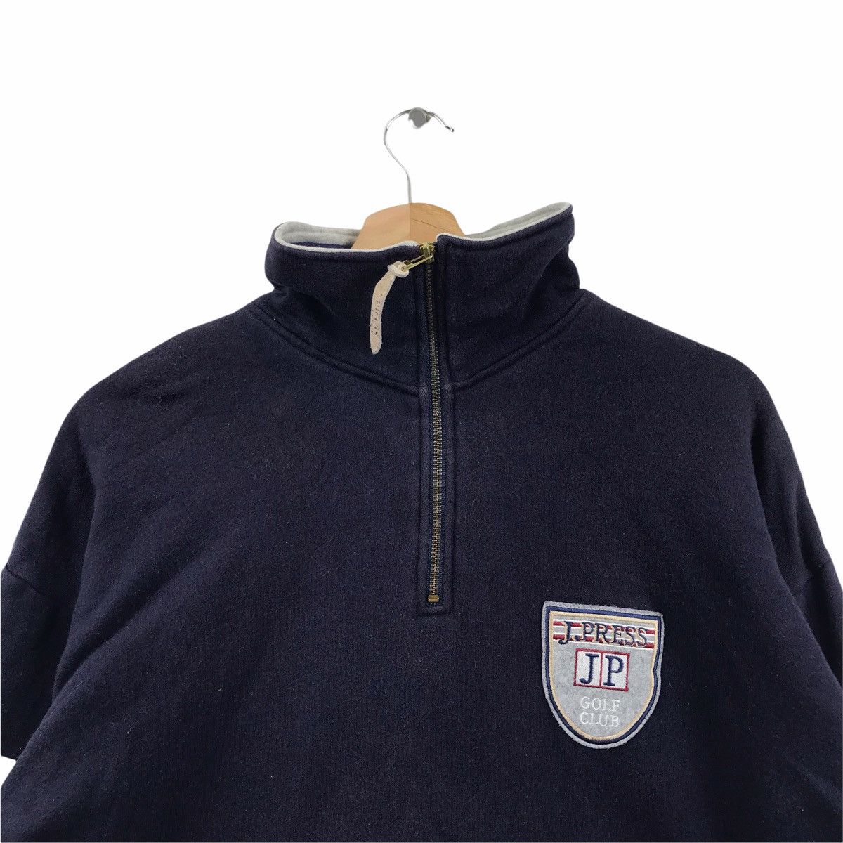 J. Press J. PRESS GOLF CLUB Japanese Brand Stripes Sweatshirt Size US M / EU 48-50 / 2 - 2 Thumbnail