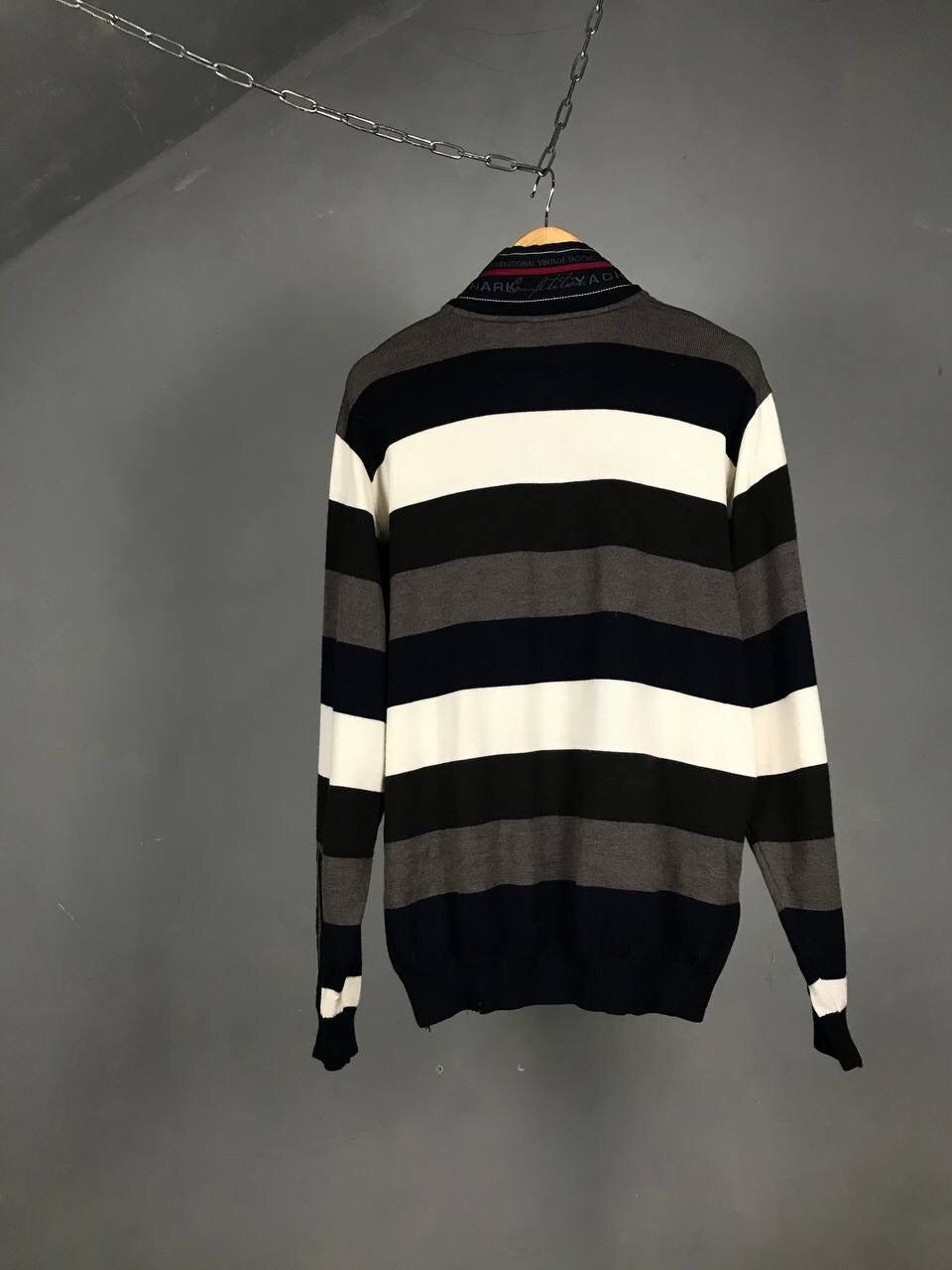 Paul & Shark Paul & Shark luxury multicolor 1/4 zip sweatshirt Size US XL / EU 56 / 4 - 7 Thumbnail