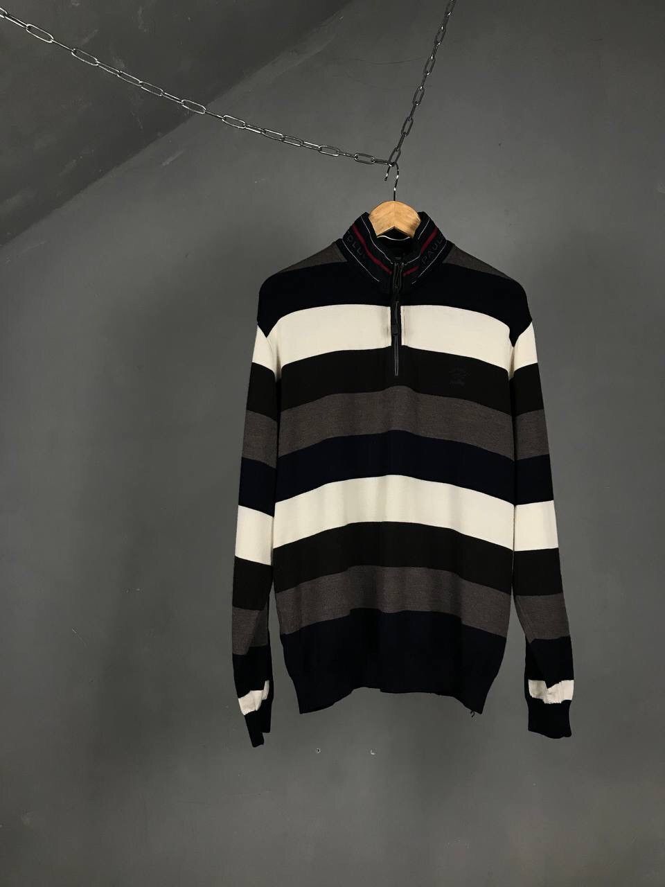Paul & Shark Paul & Shark luxury multicolor 1/4 zip sweatshirt Size US XL / EU 56 / 4 - 1 Thumbnail