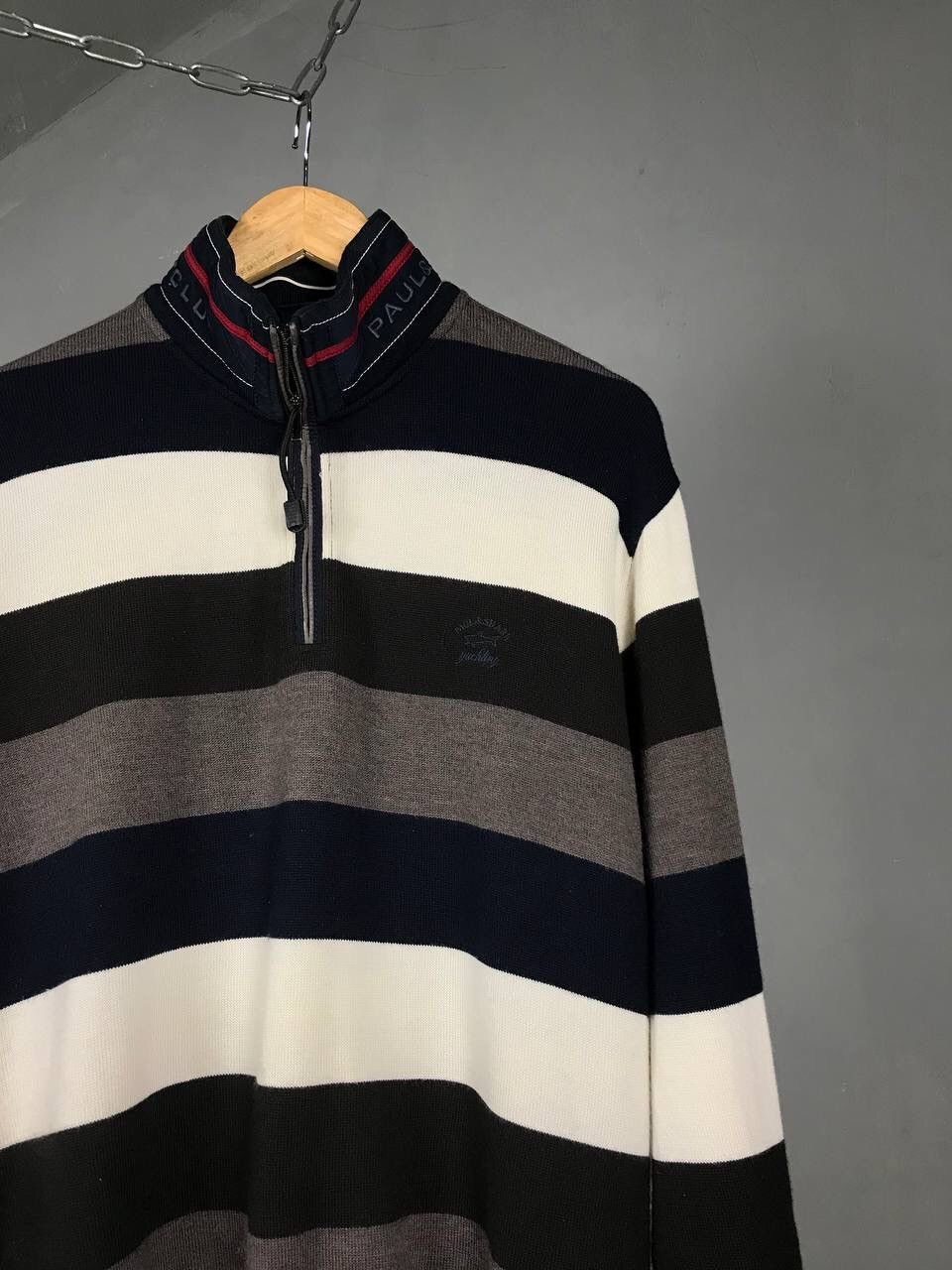 Paul & Shark Paul & Shark luxury multicolor 1/4 zip sweatshirt Size US XL / EU 56 / 4 - 2 Thumbnail