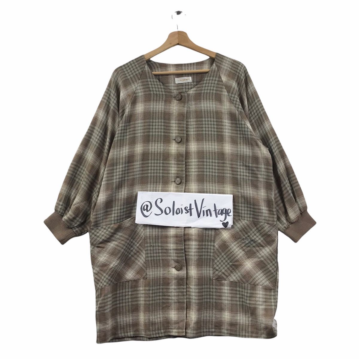 Lancel LANCEL PARIS Check Tartan France Designer Blouse Dress Size US XL / EU 56 / 4 - 1 Thumbnail