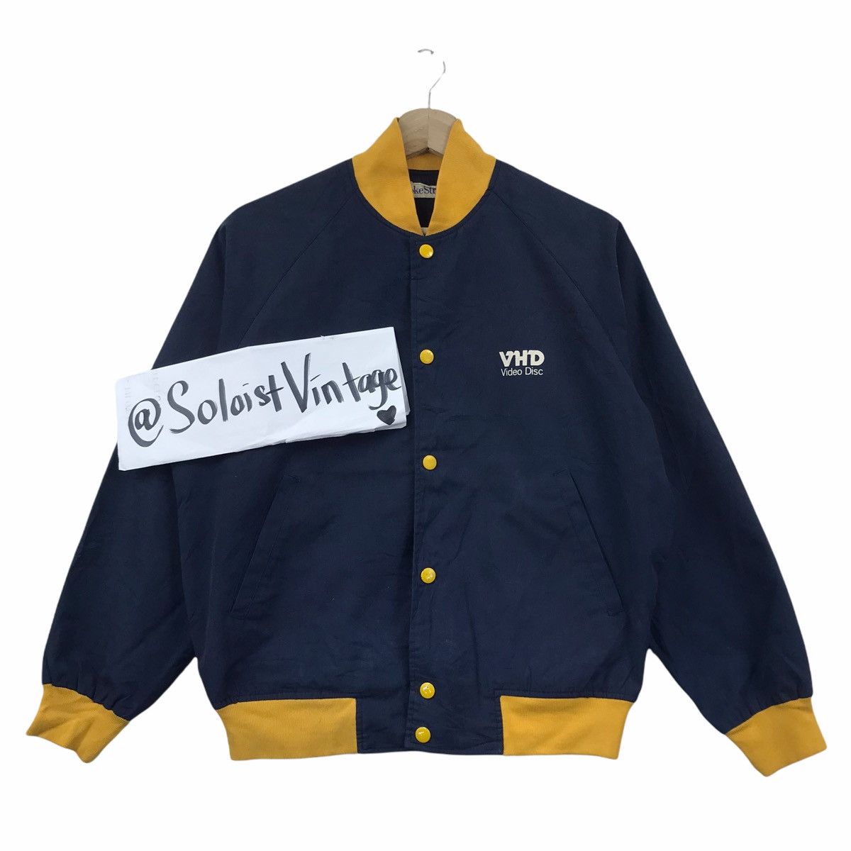 Vintage Vintage VICTOR VHD Video Disc Karaoke Gold 24 Bomber Jacket Size US M / EU 48-50 / 2 - 2 Thumbnail