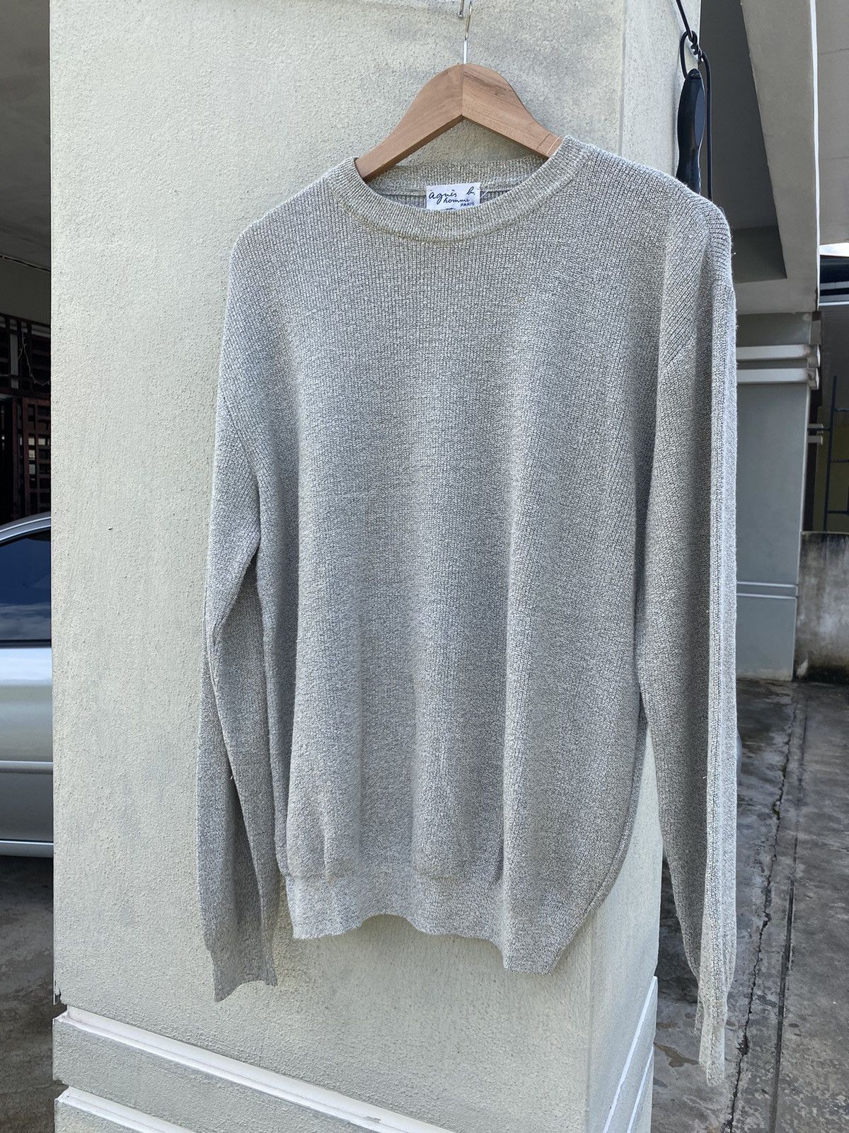 agnes b. Vintage Grey Agnes B. Longsleeve Shirts Size L / US 10 / IT 46 - 2 Thumbnail