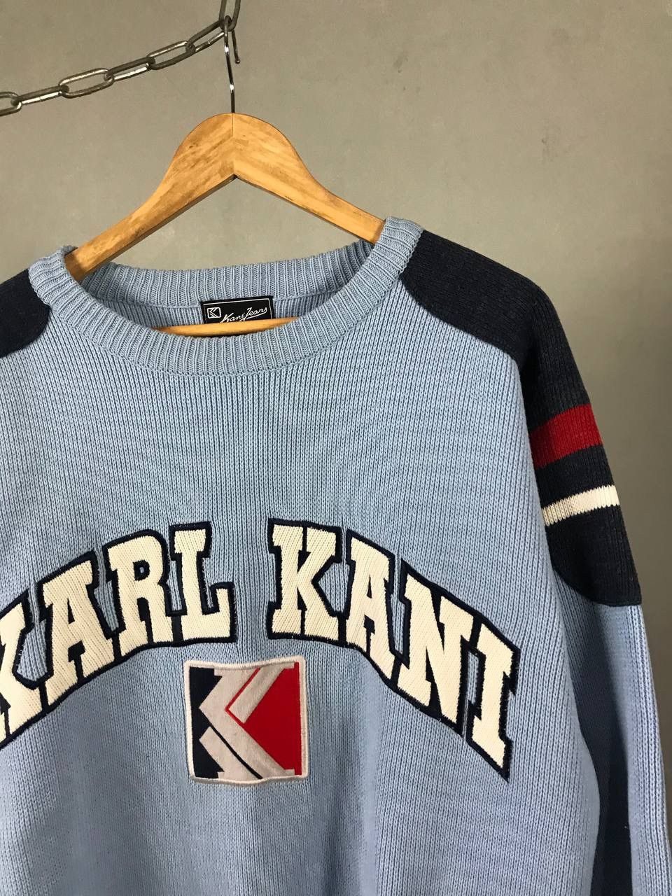 Vintage Karl Kani vintage streetwear center logo sweater Size US M / EU 48-50 / 2 - 2 Thumbnail