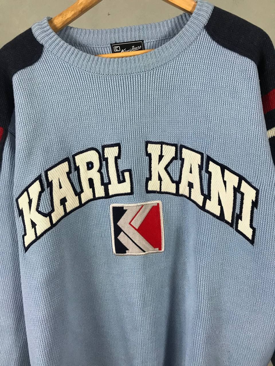 Vintage Karl Kani vintage streetwear center logo sweater Size US M / EU 48-50 / 2 - 3 Thumbnail
