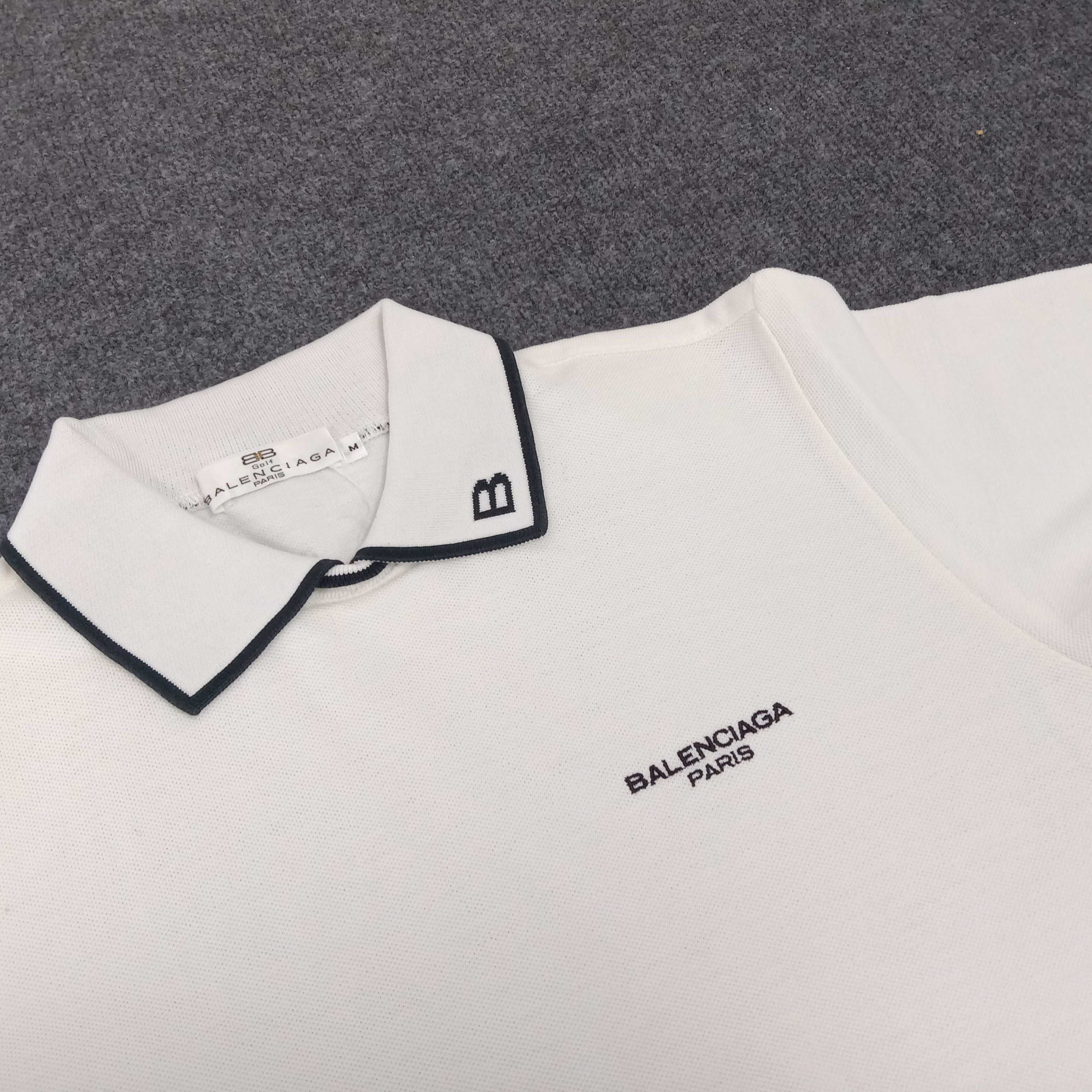 Balenciaga × Vintage Balenciaga Italian Designer Polo Shirt Size M / US 6-8 / IT 42-44 - 2 Thumbnail