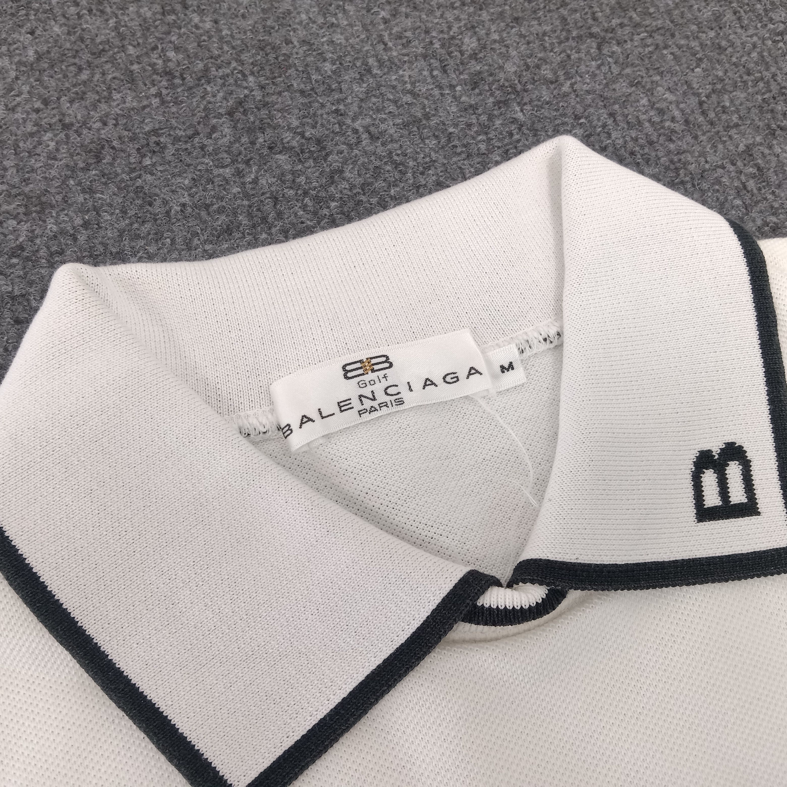 Balenciaga × Vintage Balenciaga Italian Designer Polo Shirt Size M / US 6-8 / IT 42-44 - 4 Thumbnail