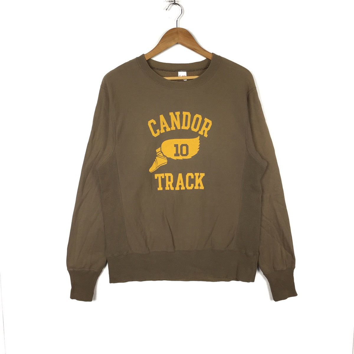 Vintage CANDOR TRACK By CHESWICK Sugarcane Brown Sweatshirt Size US L / EU 52-54 / 3 - 1 Thumbnail