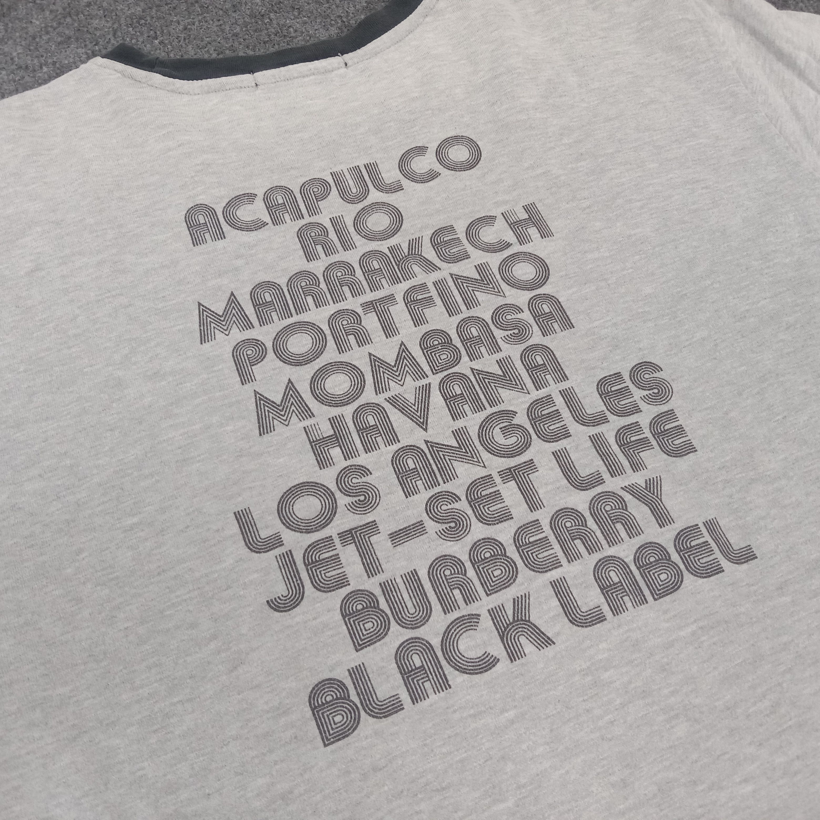 Burberry × Vintage Burberry Black Label Supersonic Jet-Set Tshirt Size US M / EU 48-50 / 2 - 4 Thumbnail