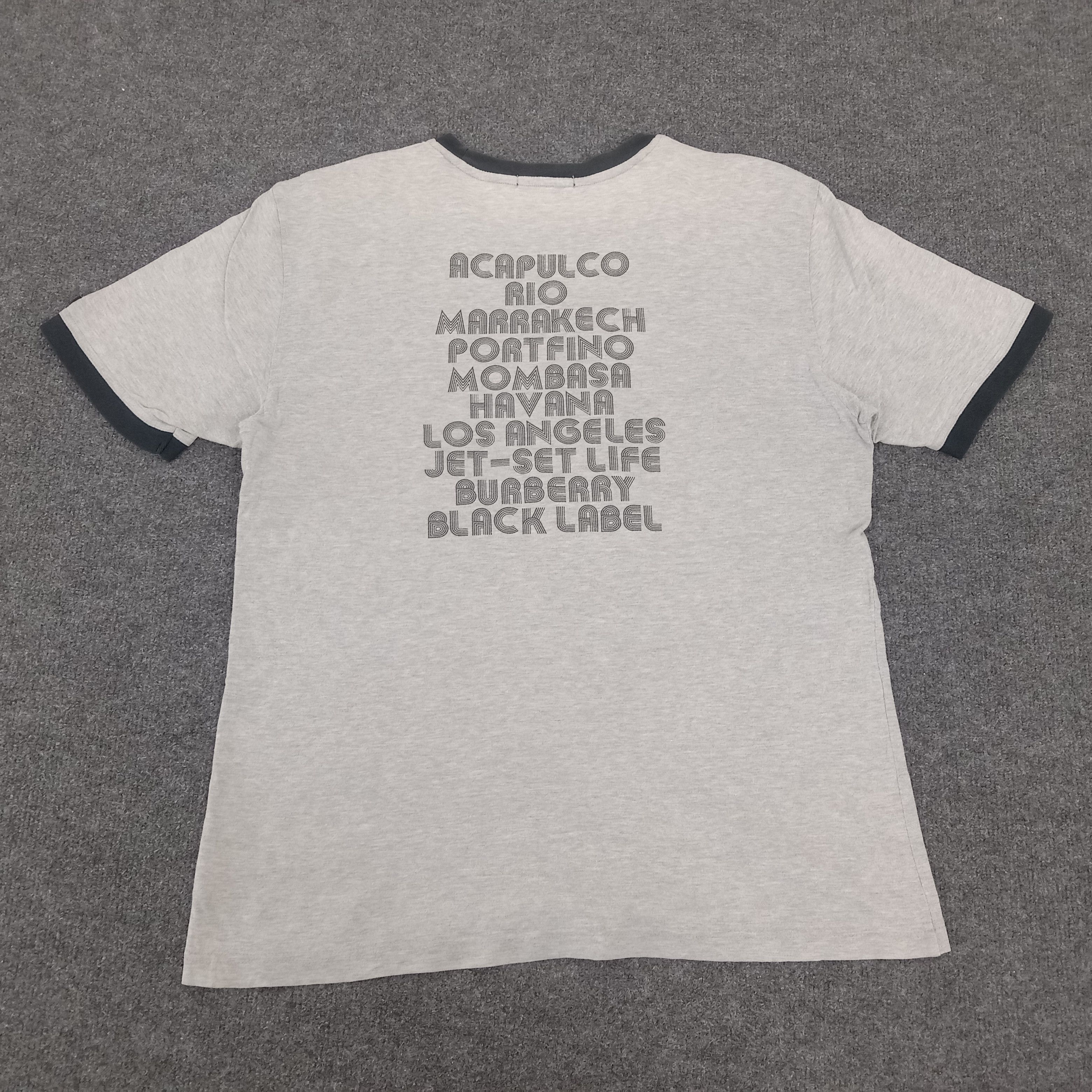 Burberry × Vintage Burberry Black Label Supersonic Jet-Set Tshirt Size US M / EU 48-50 / 2 - 3 Thumbnail