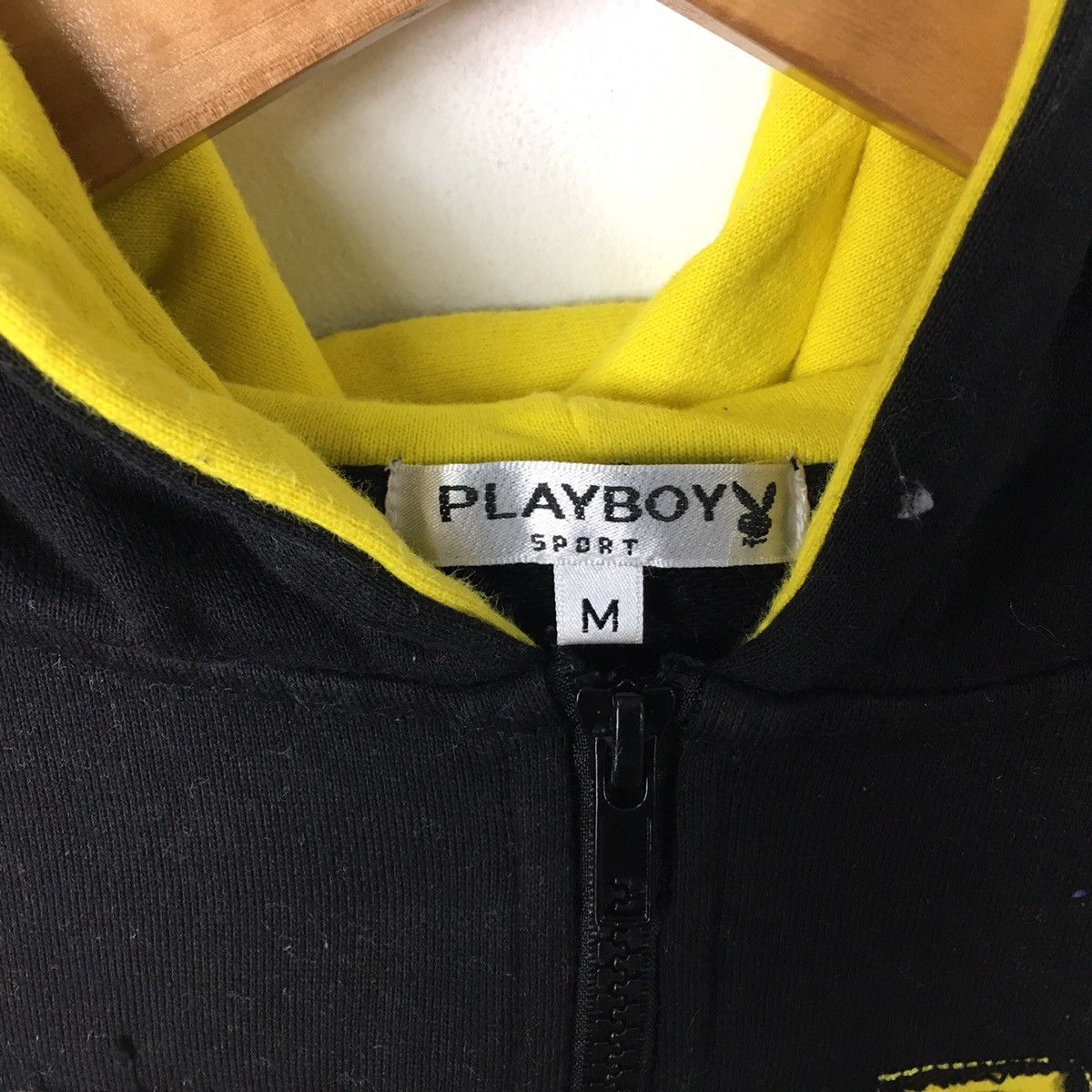 Playboy PLAYBOY NEW YORK Big Bunny Magazine Black Hoodie Sweatshirt Size US M / EU 48-50 / 2 - 3 Thumbnail