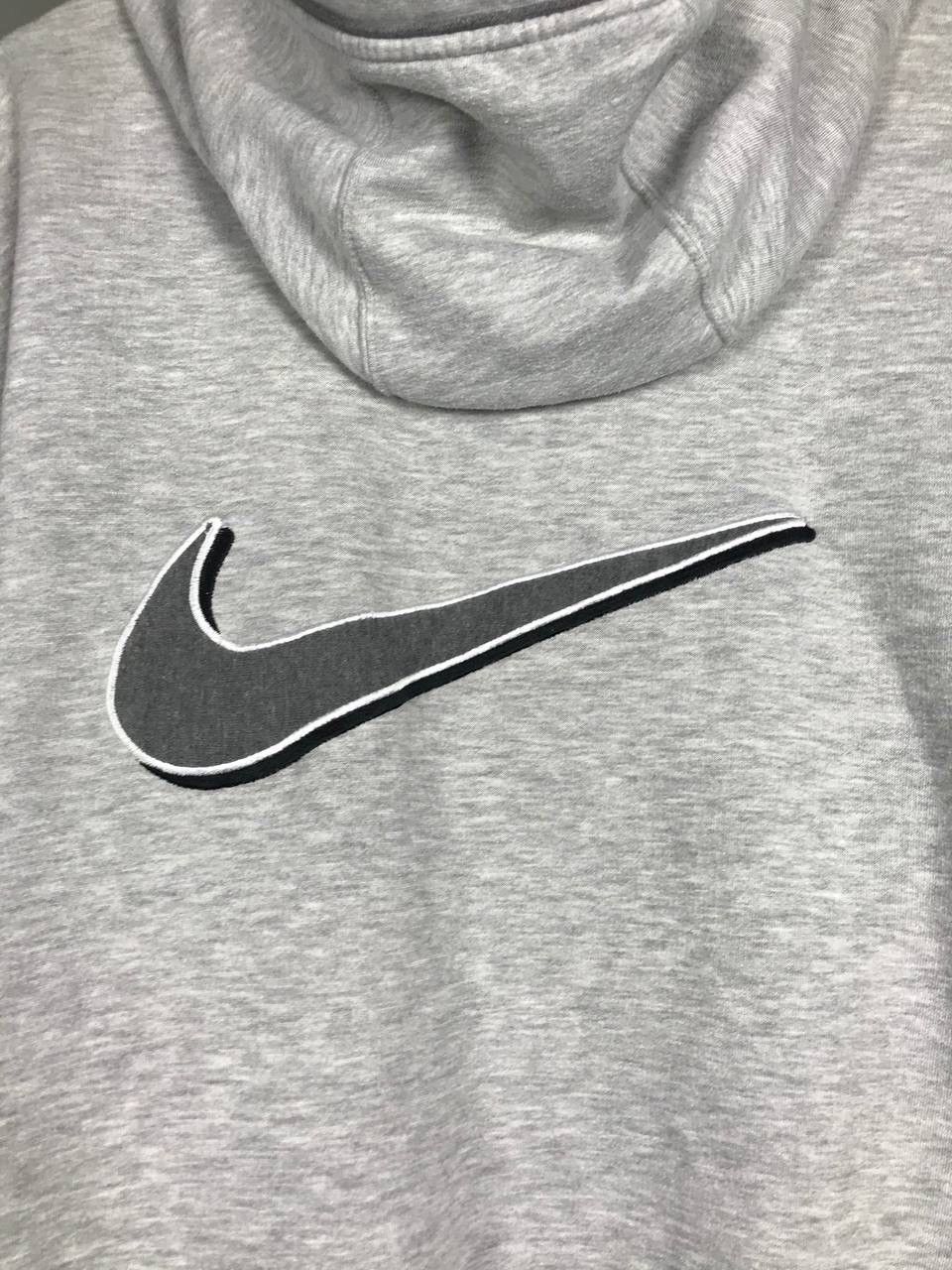 Nike Nike big swoosh streetwear vintage zip hoodie Size US XL / EU 56 / 4 - 8 Thumbnail