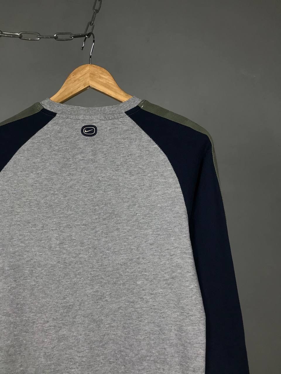 Nike × Vintage Nike swoosh streetwear vintage gray sweatshirt Size US S / EU 44-46 / 1 - 12 Thumbnail