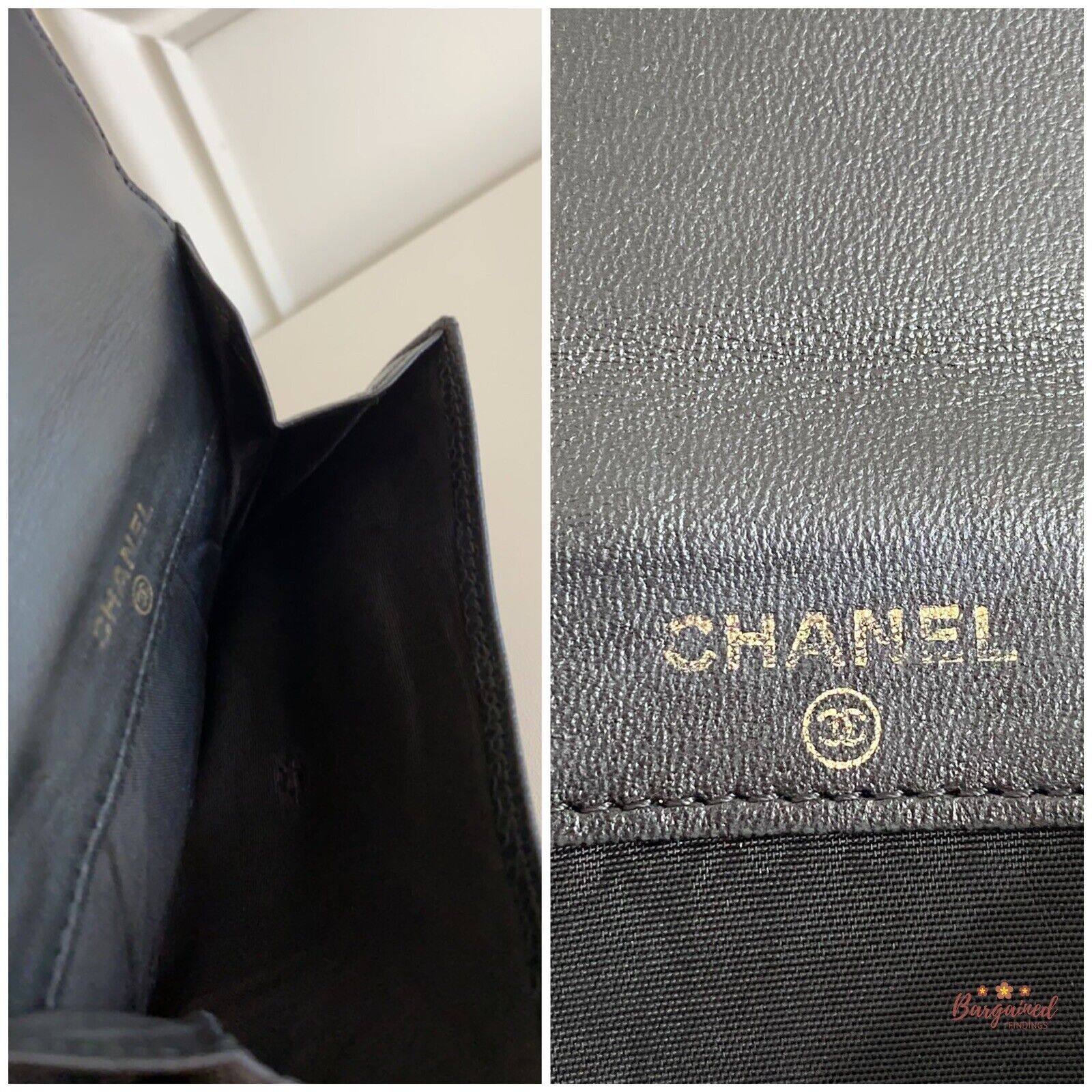 Chanel CHANEL Black Caviar Leather Timeless 'CC' Compact Wallet Size ONE SIZE - 11 Thumbnail