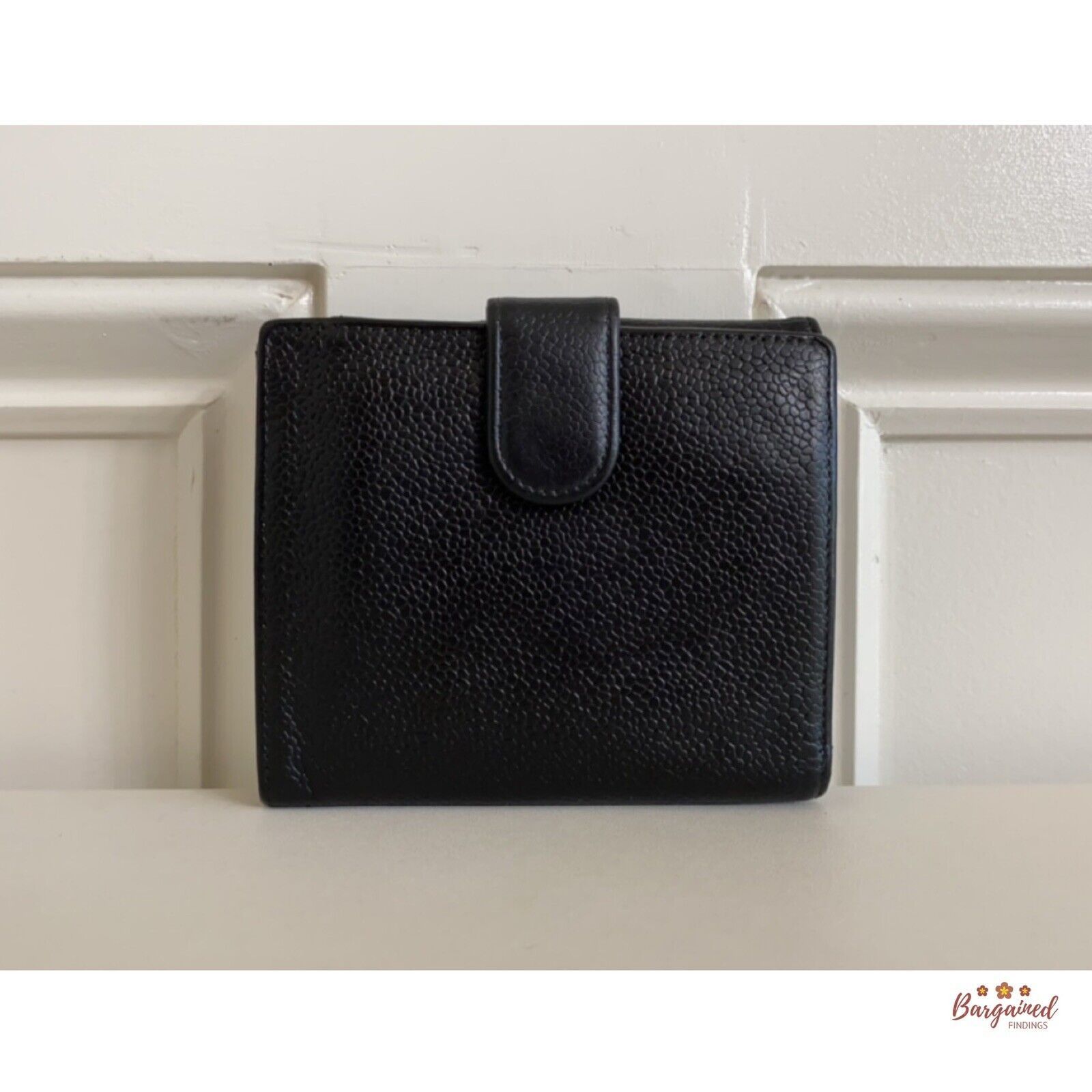 Chanel CHANEL Black Caviar Leather Timeless 'CC' Compact Wallet Size ONE SIZE - 3 Thumbnail