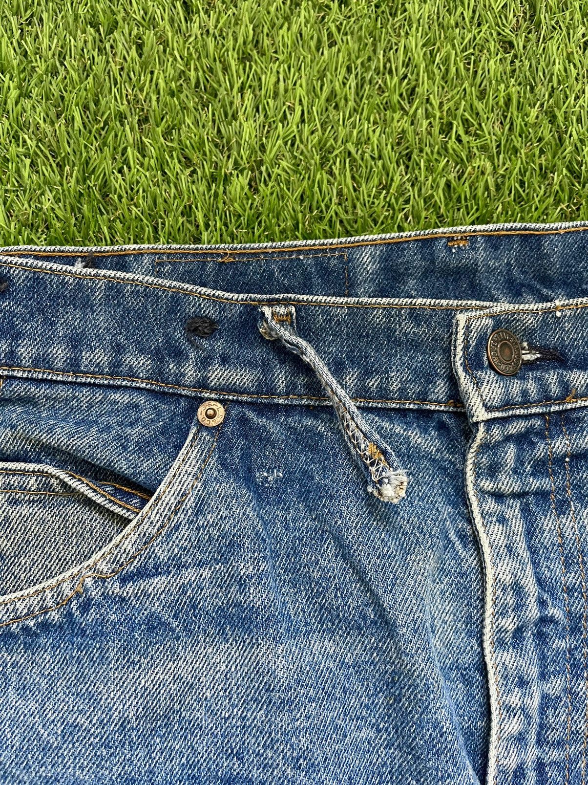 Levi's Vintage 1985 Mens Orange Tab Levi’s Jeans Made In USA Size US 38 / EU 54 - 4 Thumbnail