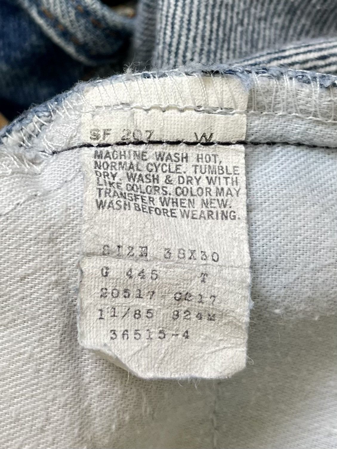 Levi's Vintage 1985 Mens Orange Tab Levi’s Jeans Made In USA Size US 38 / EU 54 - 9 Thumbnail