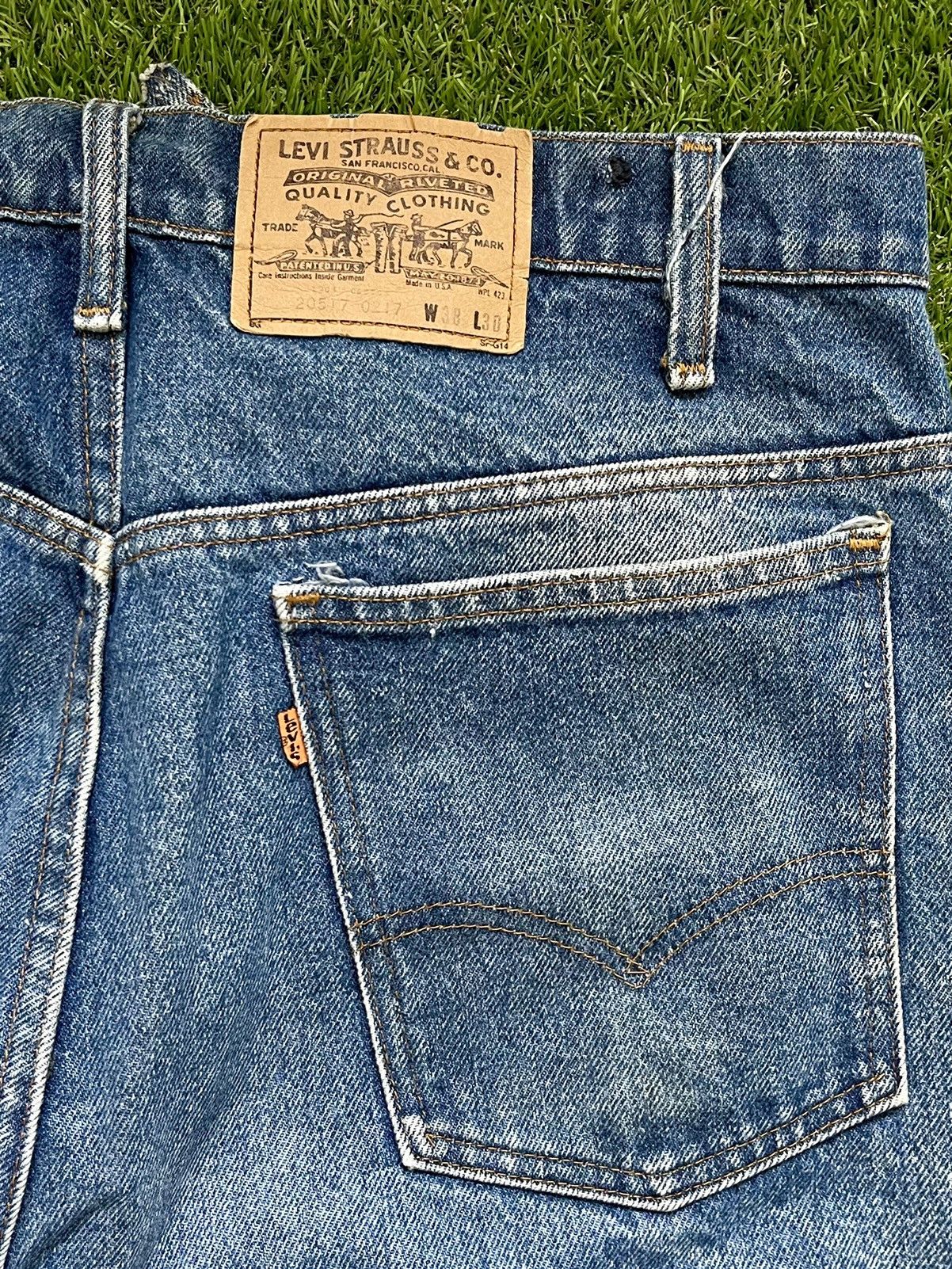 Levi's Vintage 1985 Mens Orange Tab Levi’s Jeans Made In USA Size US 38 / EU 54 - 6 Thumbnail