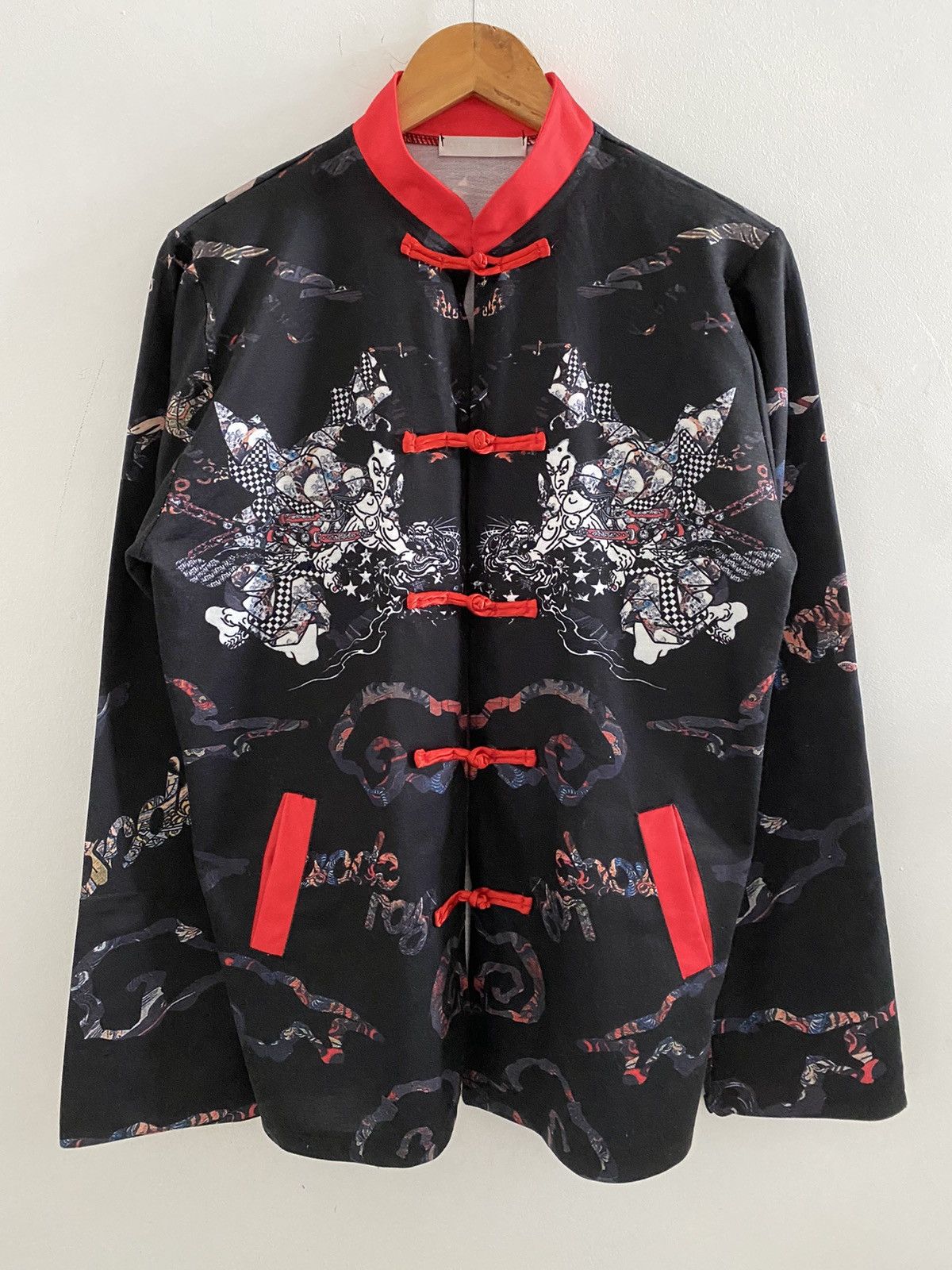 Hysteric Glamour Vintage Japanese ACDC RAG tatoo skull Madarin shirt Size US L / EU 52-54 / 3 - 2 Thumbnail