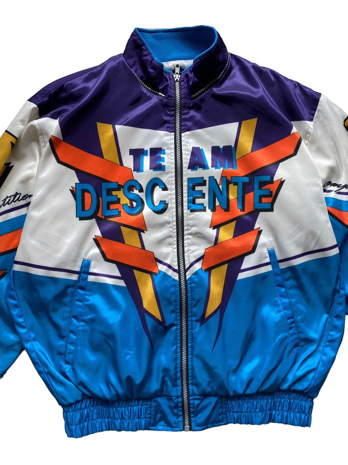 Descente Vintage Japanese Descente team Bomber jacket fullprint rare Size US L / EU 52-54 / 3 - 6 Thumbnail