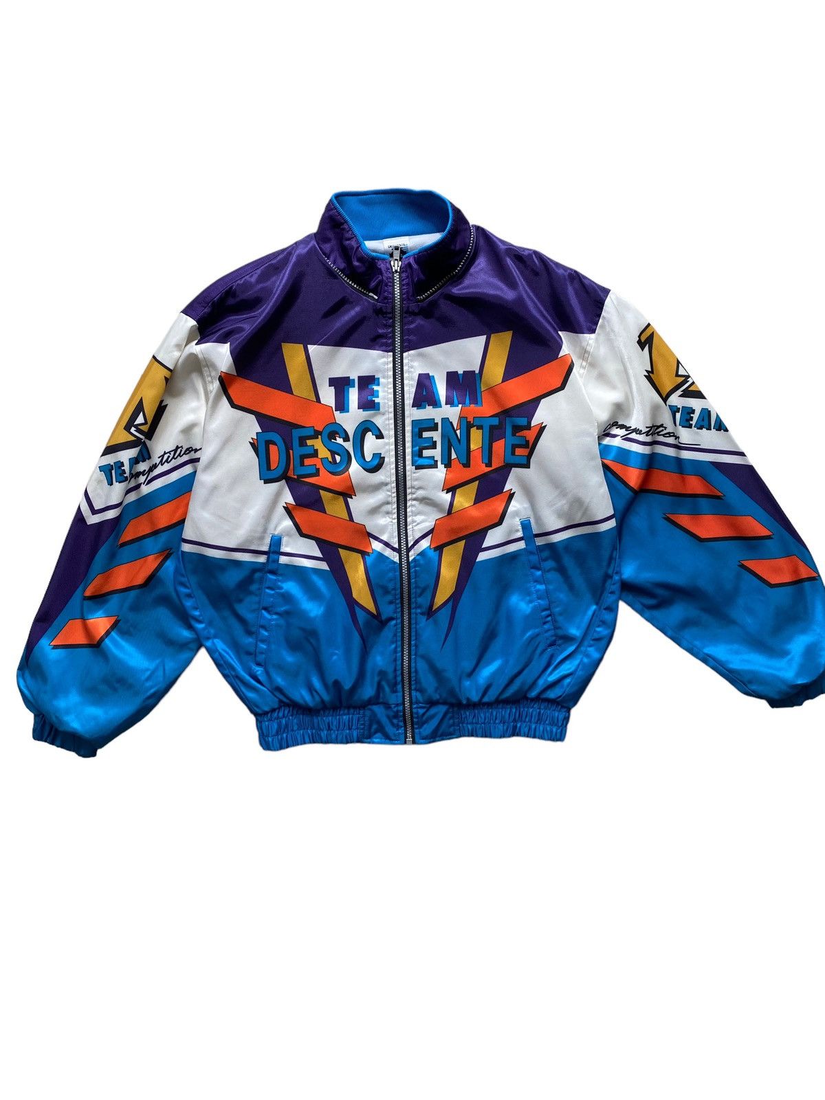 Descente Vintage Japanese Descente team Bomber jacket fullprint rare Size US L / EU 52-54 / 3 - 1 Thumbnail