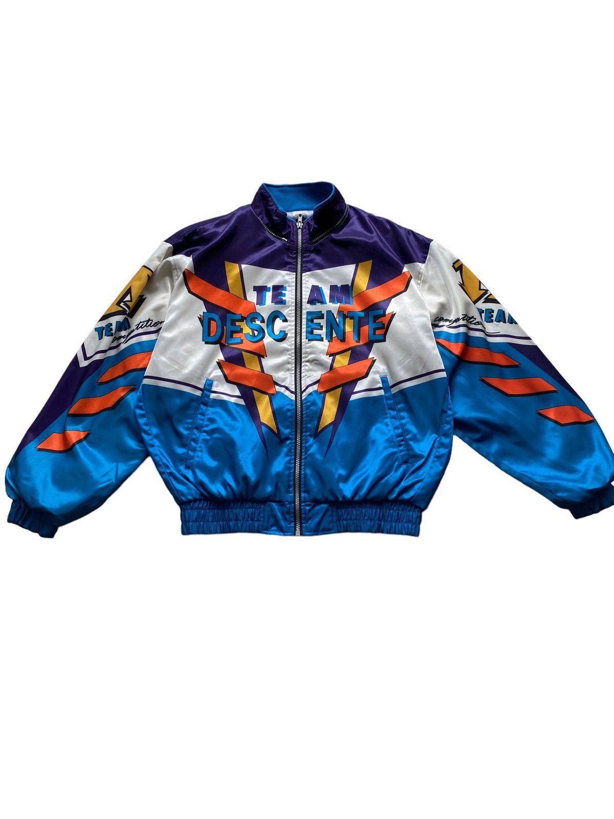 Descente Vintage Japanese Descente team Bomber jacket fullprint rare Size US L / EU 52-54 / 3 - 5 Thumbnail