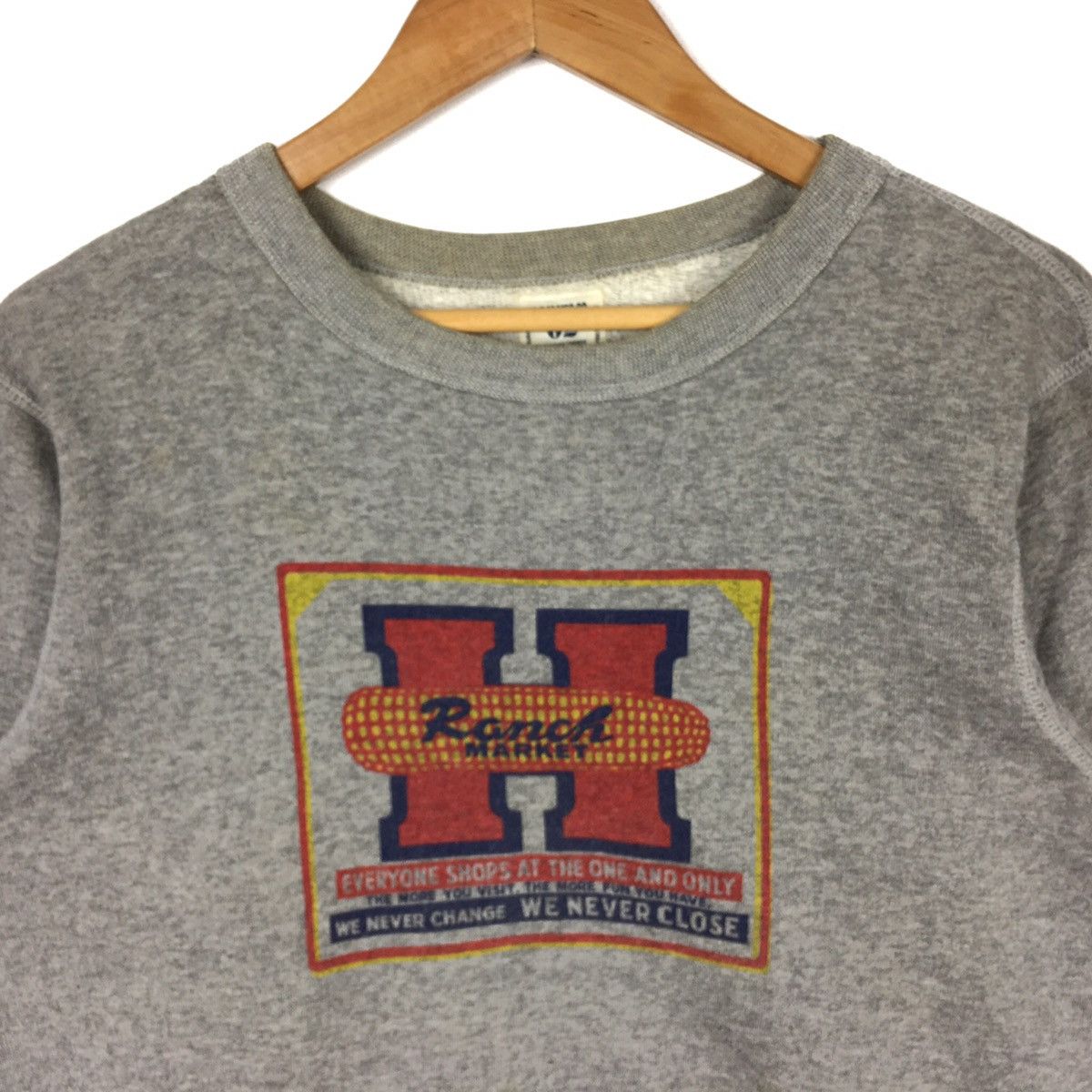 Vintage HR MARKET Heart Ranch Japanese Brand Grey Sweatshirt Size US L / EU 52-54 / 3 - 2 Thumbnail