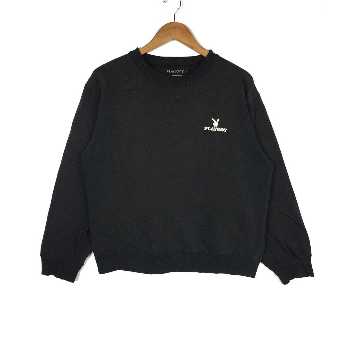 Playboy Vintage PLAYBOY BIG BUNNY Megazine Black Sweatshirt Size US L / EU 52-54 / 3 - 3 Thumbnail